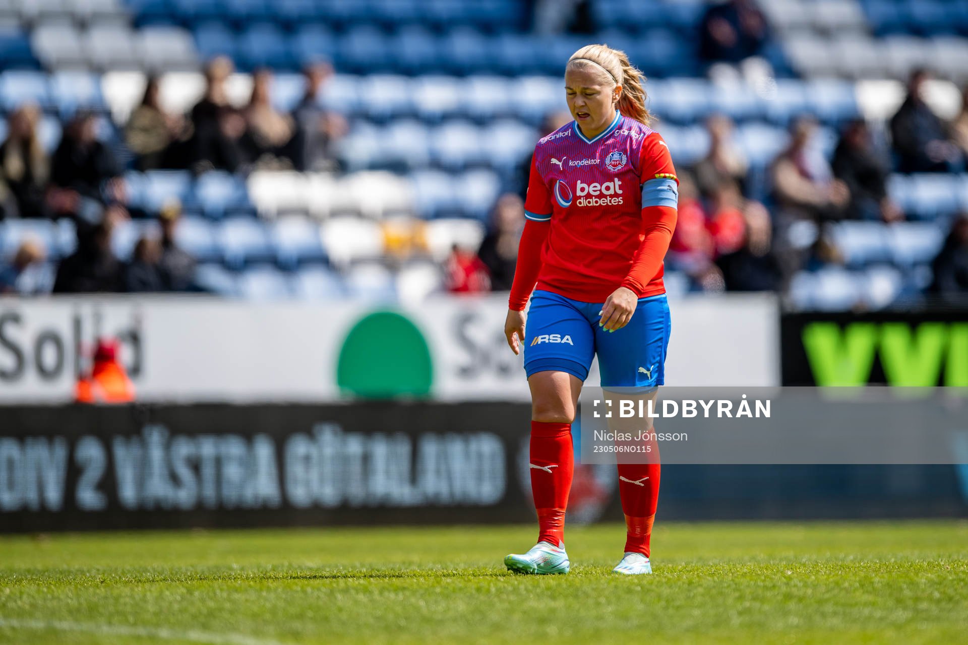 Helsingborgs Stephanie Petersson deppar