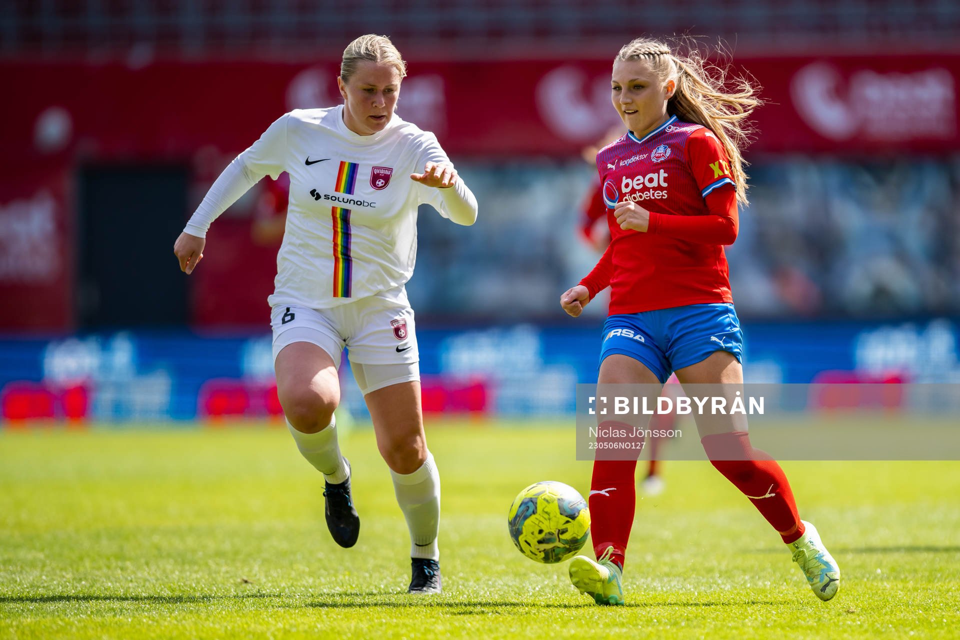Qvidings Linnéa Svanström  och Helsingborgs Tilda Jonhag
