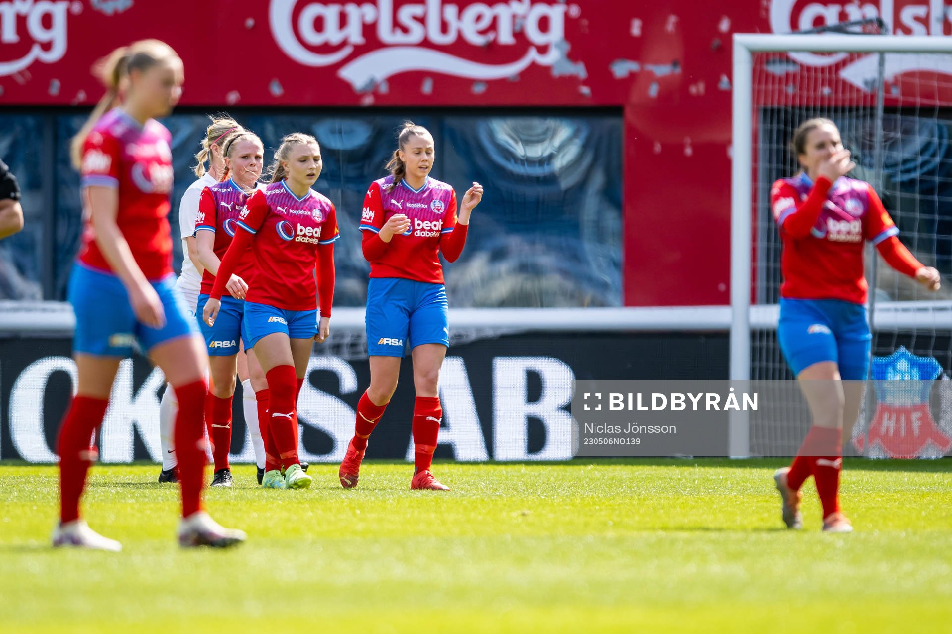 Helsingborgs Agnes Eklöf, Tilda Jonhag  och Rebecka