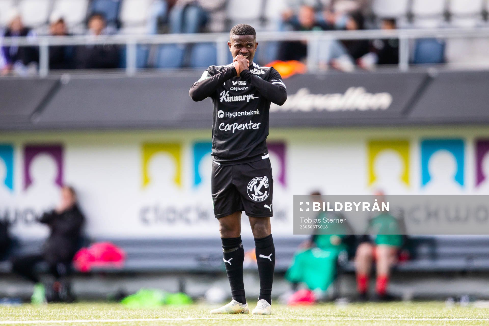 Västerås SKs Jaheem Burke deppar