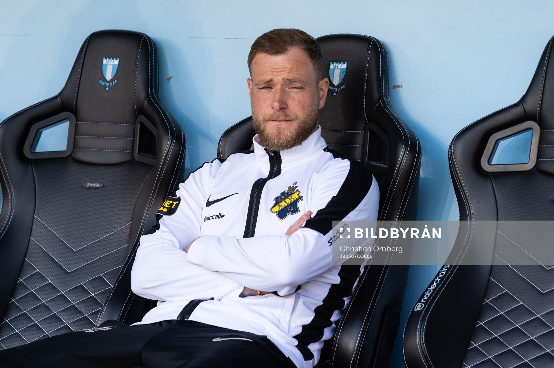 AIKs John Guidetti på bänken