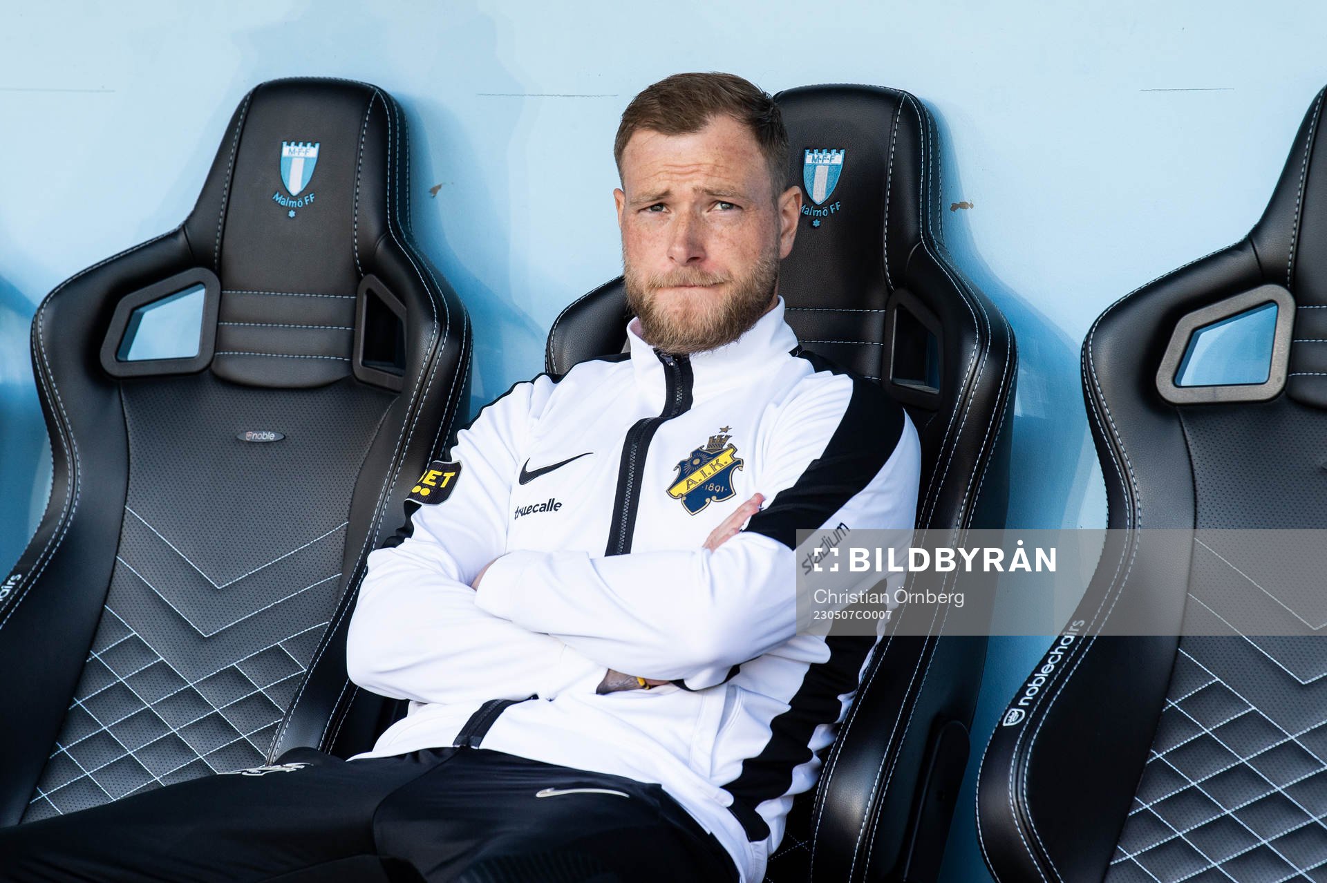 AIKs John Guidetti på bänken