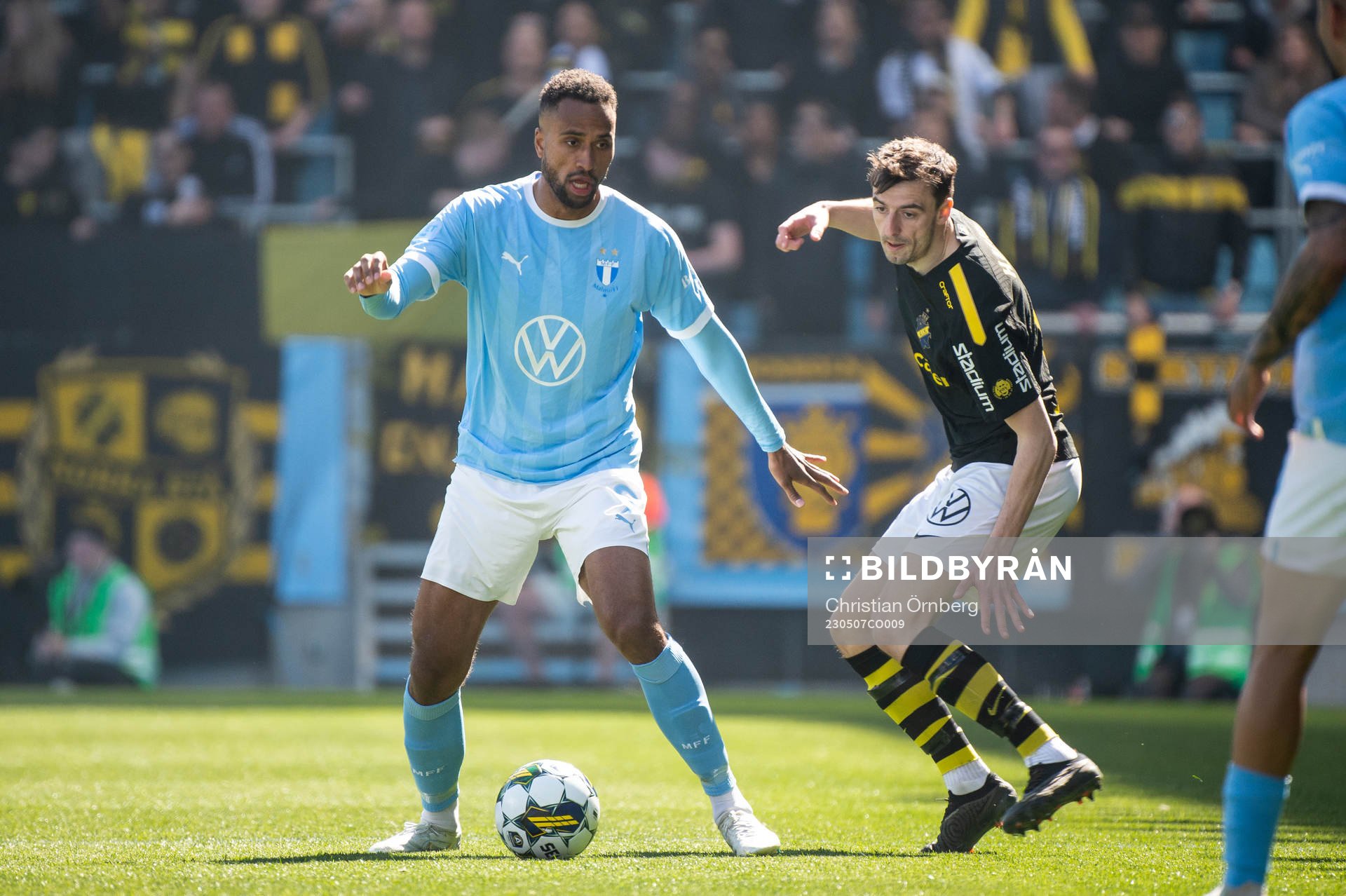 Malmö FFs Isaac Kiese Thelin och AIKs Jetmir Haliti