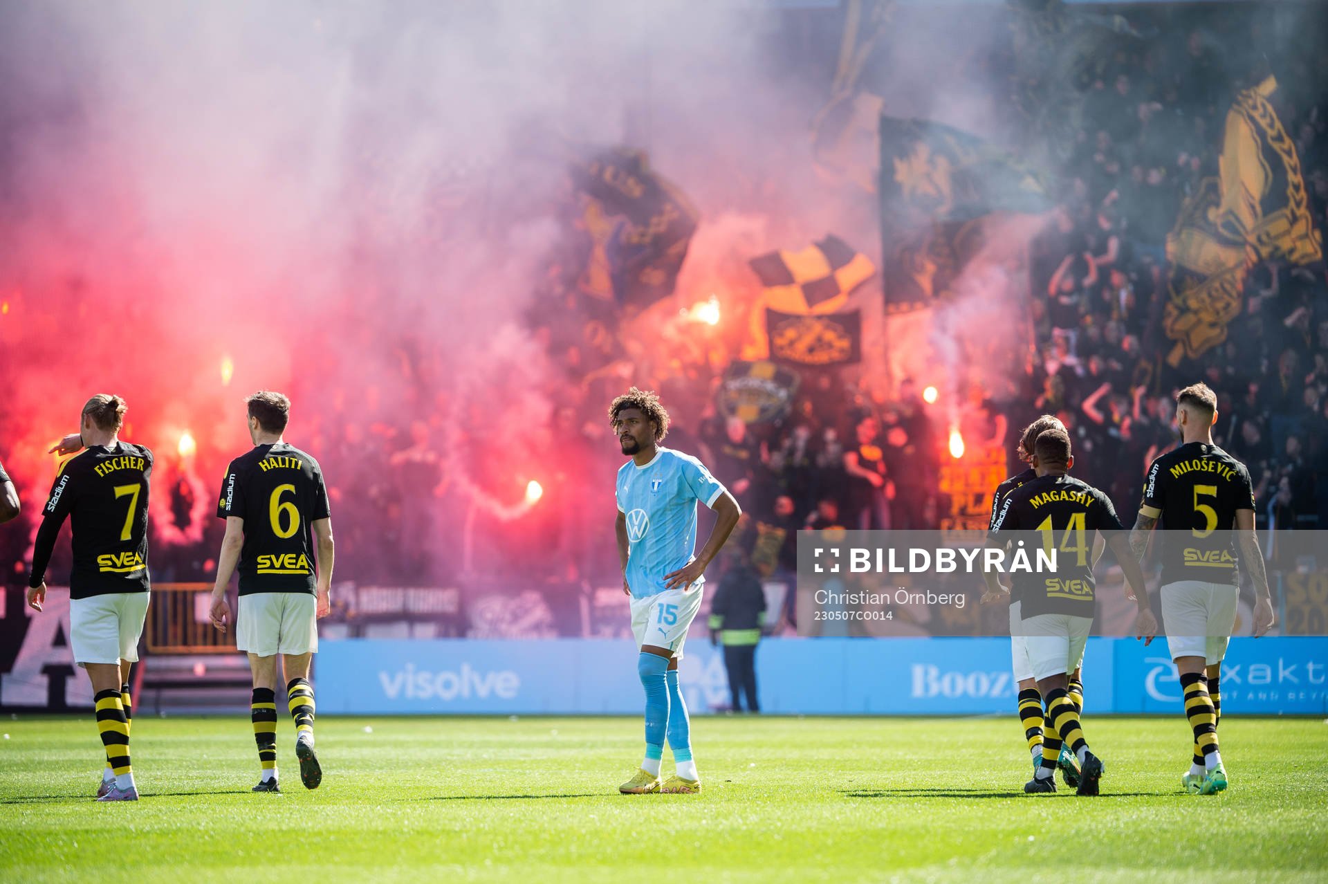 Malmö FFs Joseph Ceesay deppar