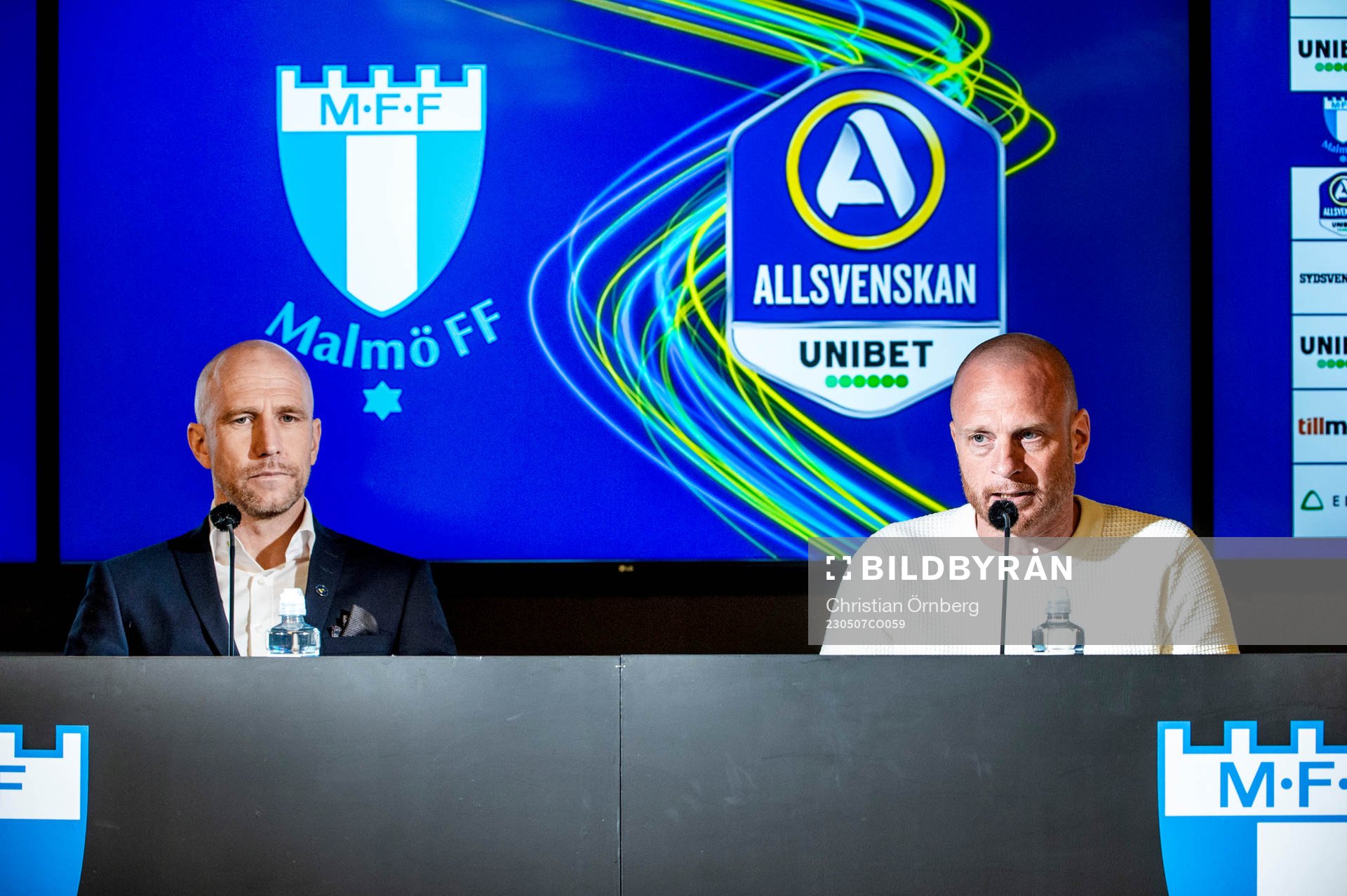 Malmö FFs tränare Henrik Rydström och AIKs tränare