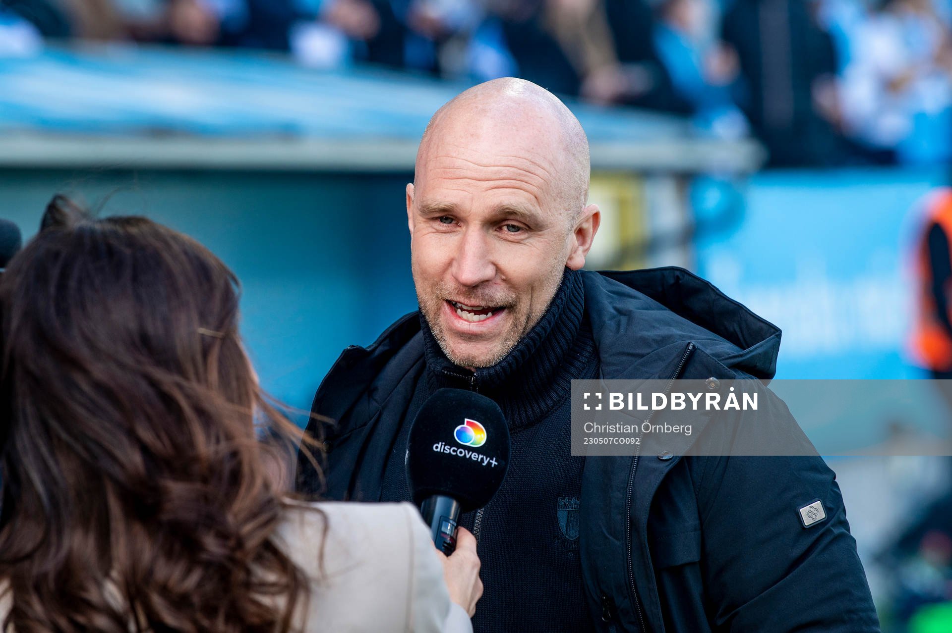 Malmö FFs tränare Henrik Rydström innan fotbollsmatchen