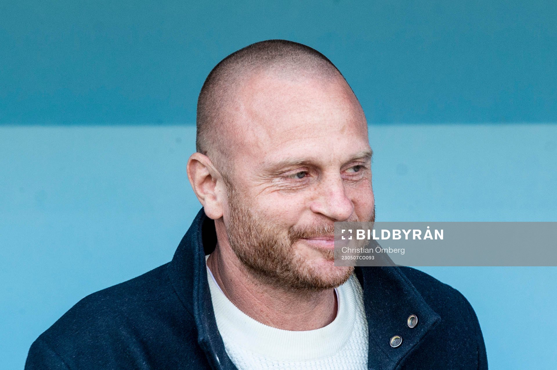 AIKs tränare Andreas Brännström innan fotbollsmatchen i
