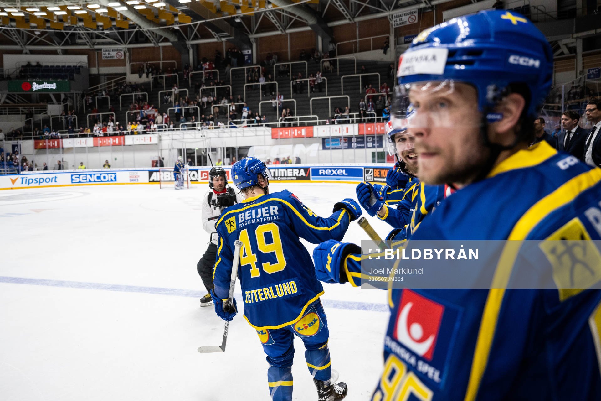 Fabian Zetterlund of Sweden celebrates