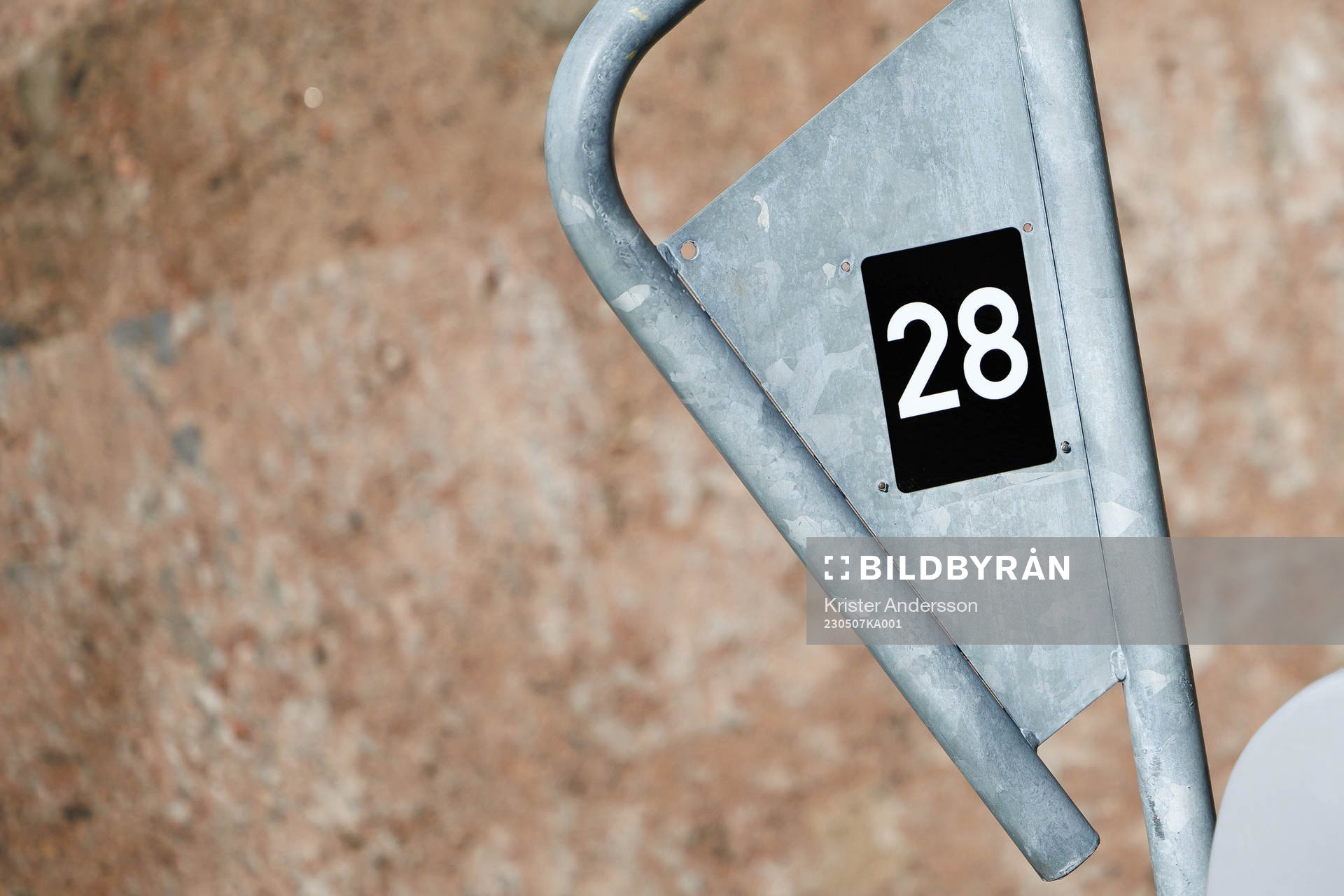 Nummer för en stolsrad