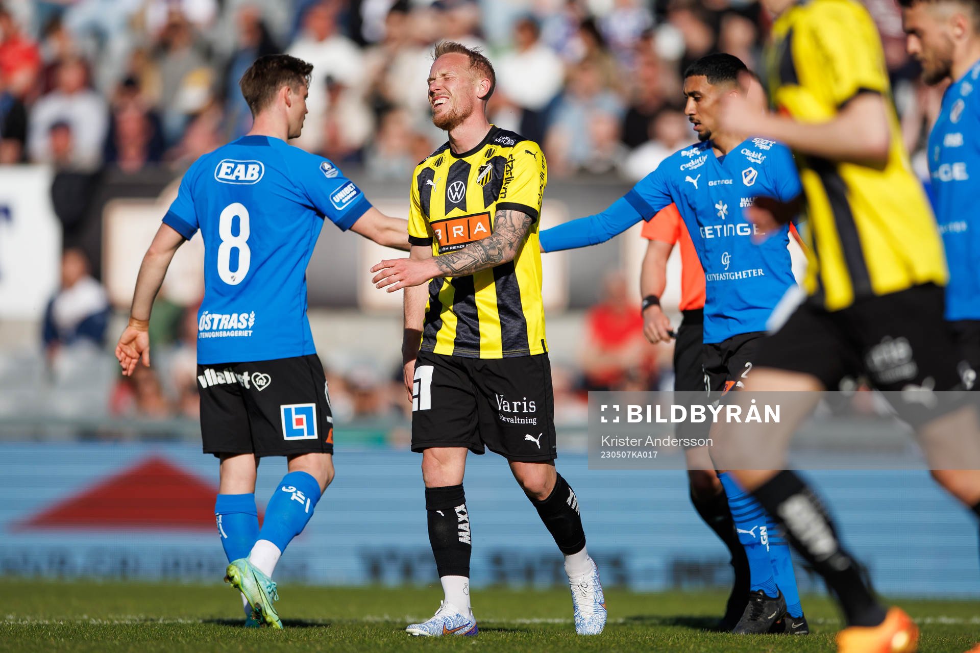 Häckens Mikkel Rygaard Jensen deppar