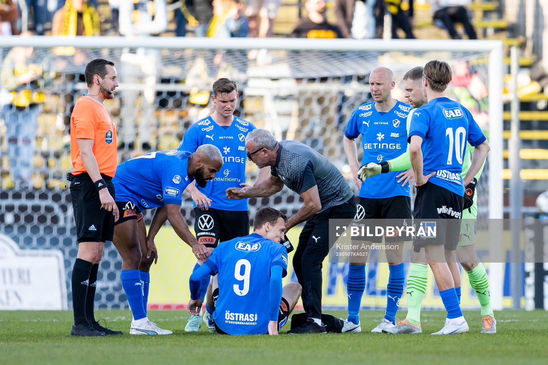 Halmstads Viktor Granath har ont
