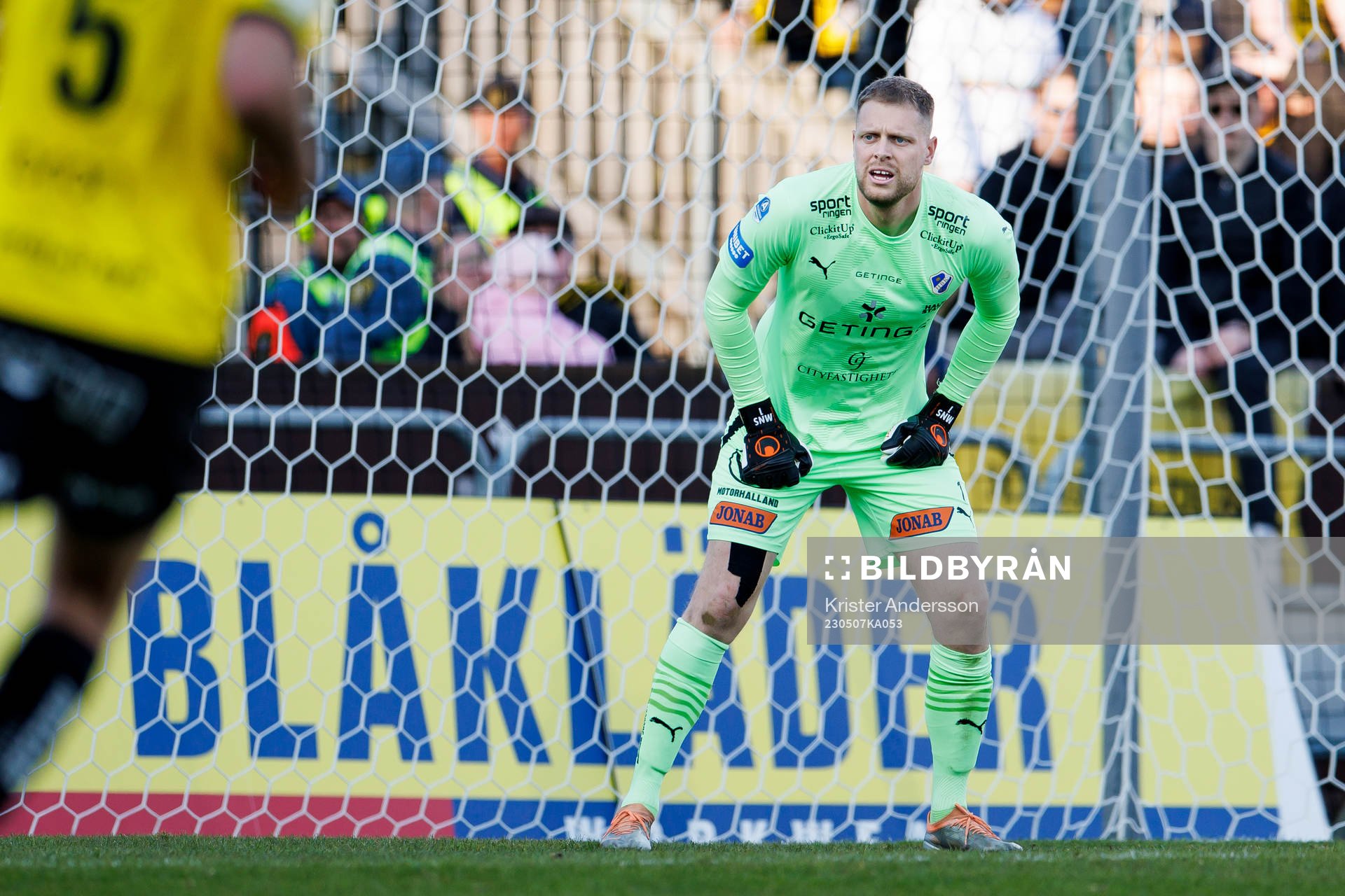 Halmstads målvakt Malkolm Nilsson Säfqvist