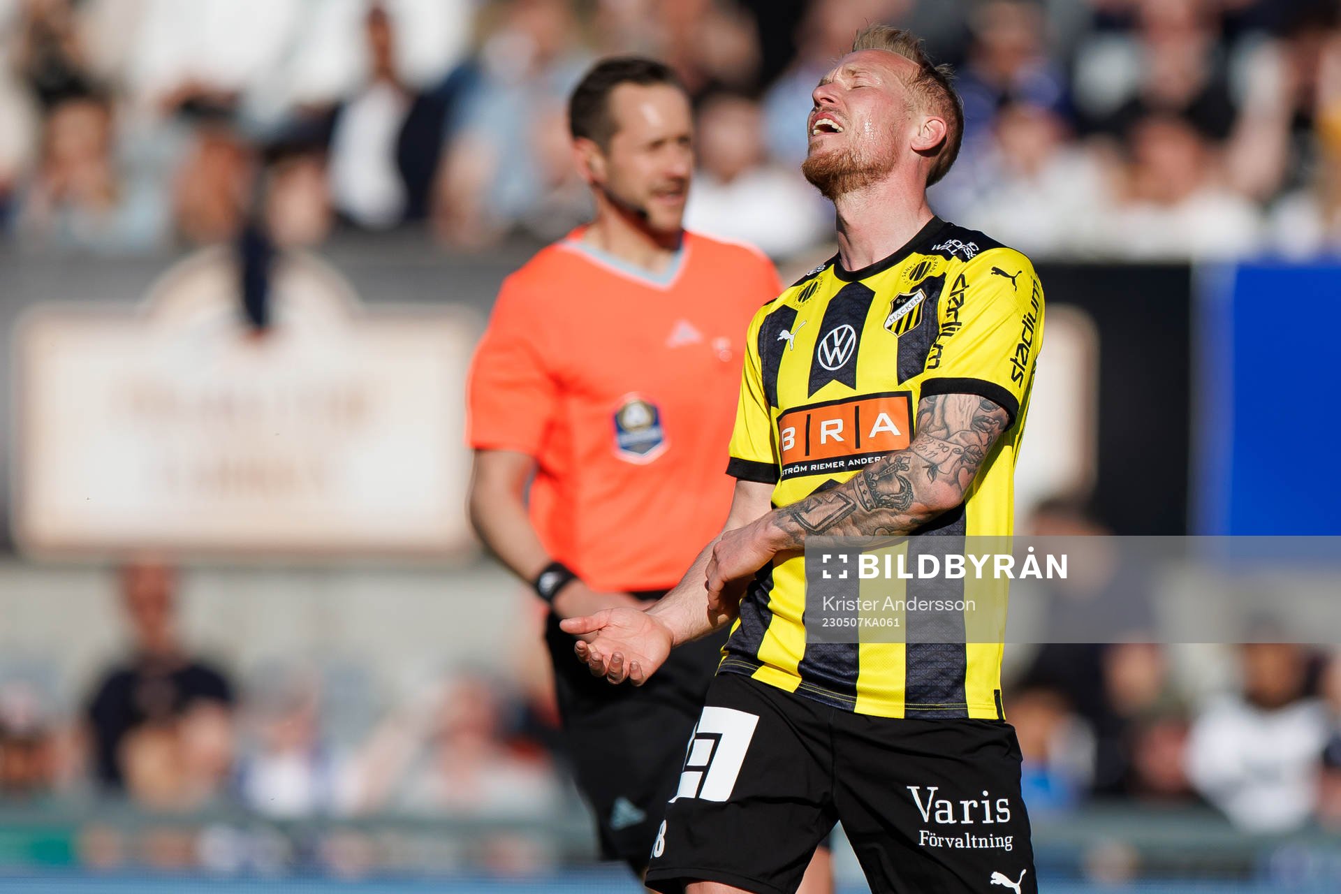 Häckens Mikkel Rygaard Jensen deppar