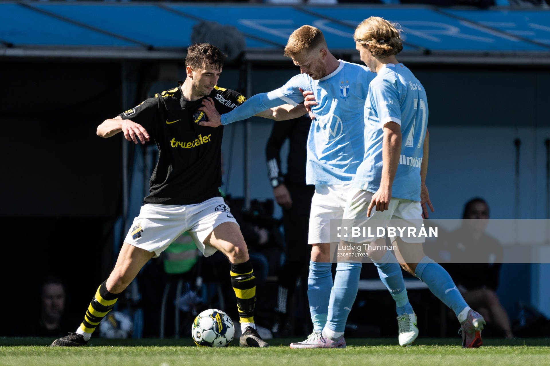 AIKs Jetmir Haliti och Malmö FFs Anders Christiansen