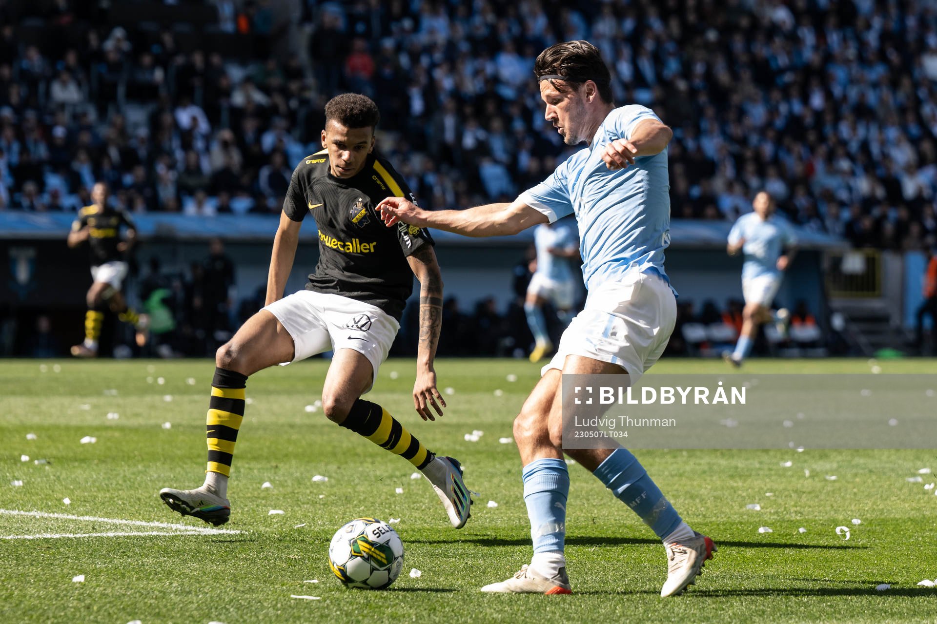 AIKs Rui Modesto och Malmö FFs Stefano Vecchia