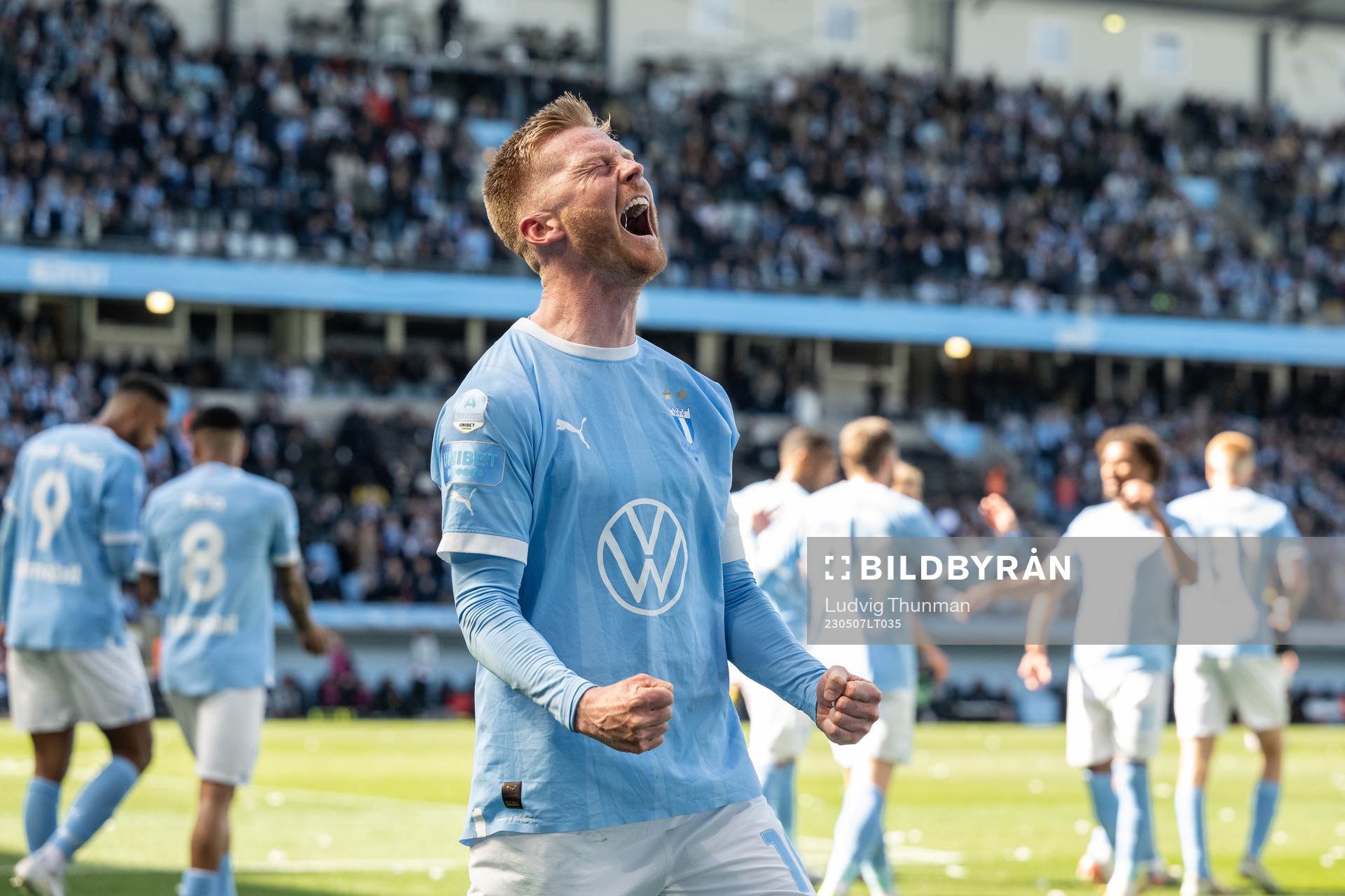 Malmö FFs Anders Christiansen jublar