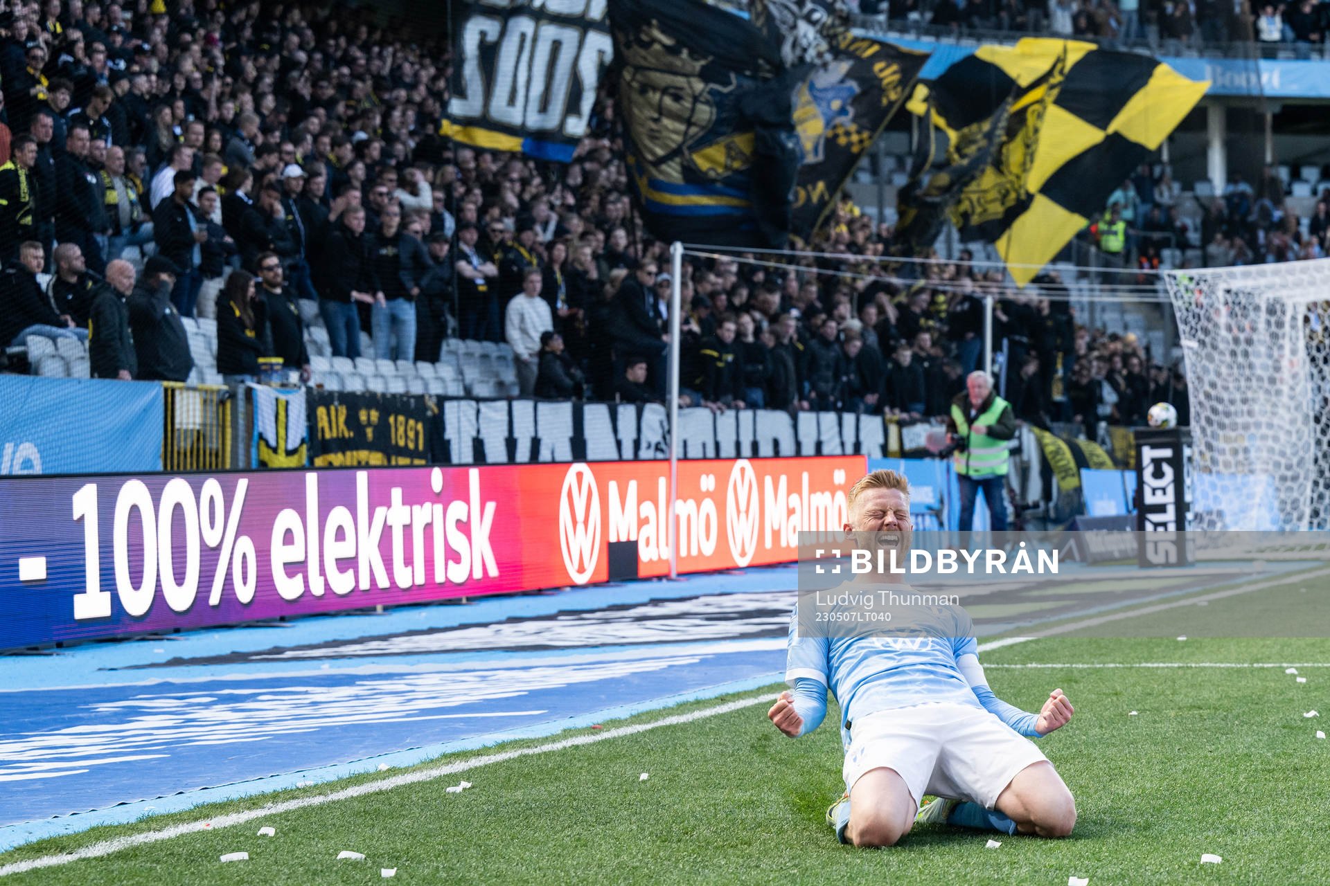 Malmö FFs Anders Christiansen jublar