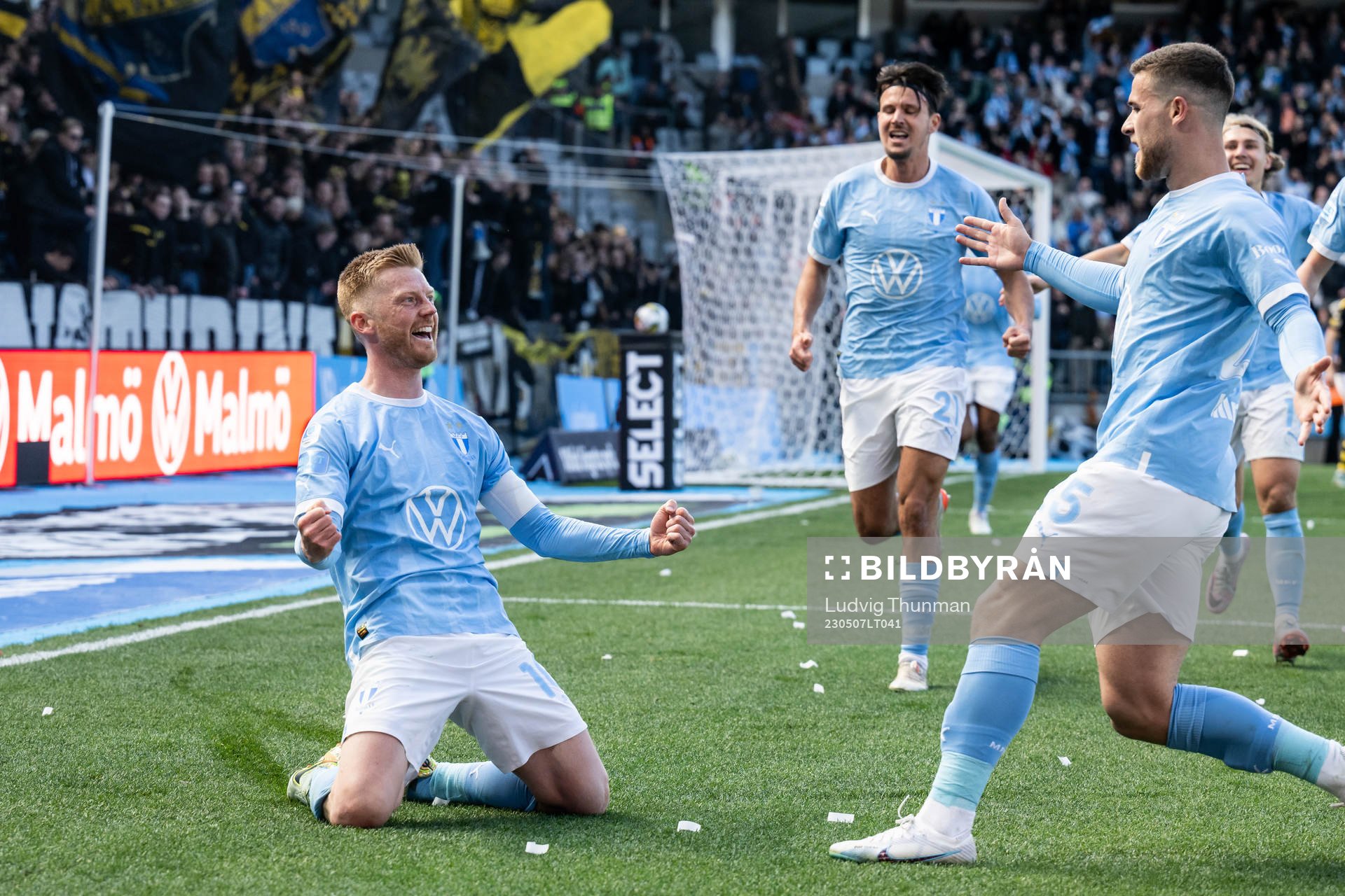 Malmö FFs Anders Christiansen jublar