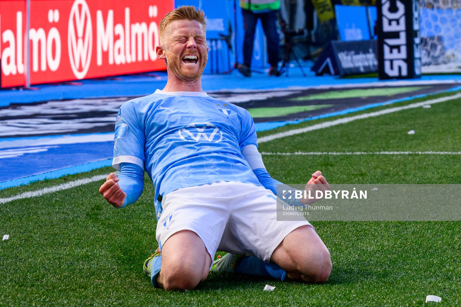 Malmö FFs Anders Christiansen jublar