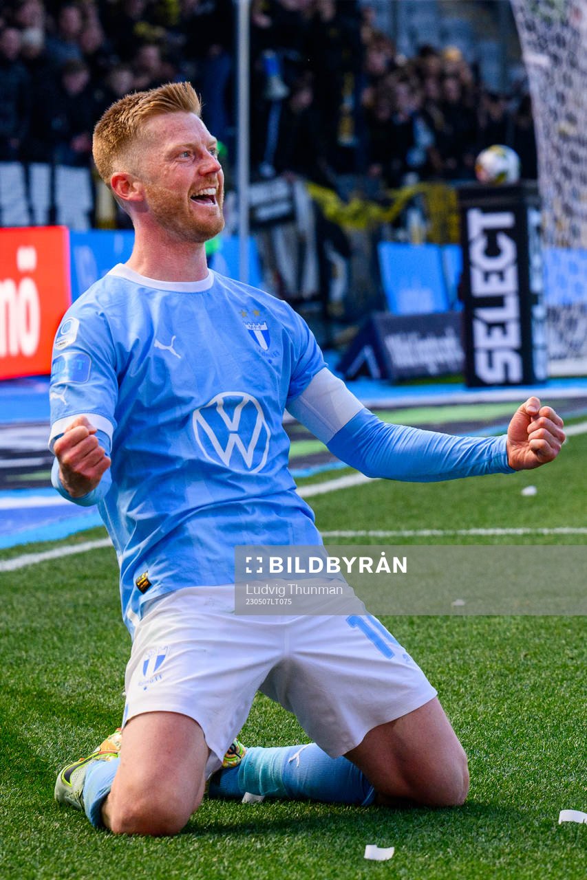 Malmö FFs Anders Christiansen jublar