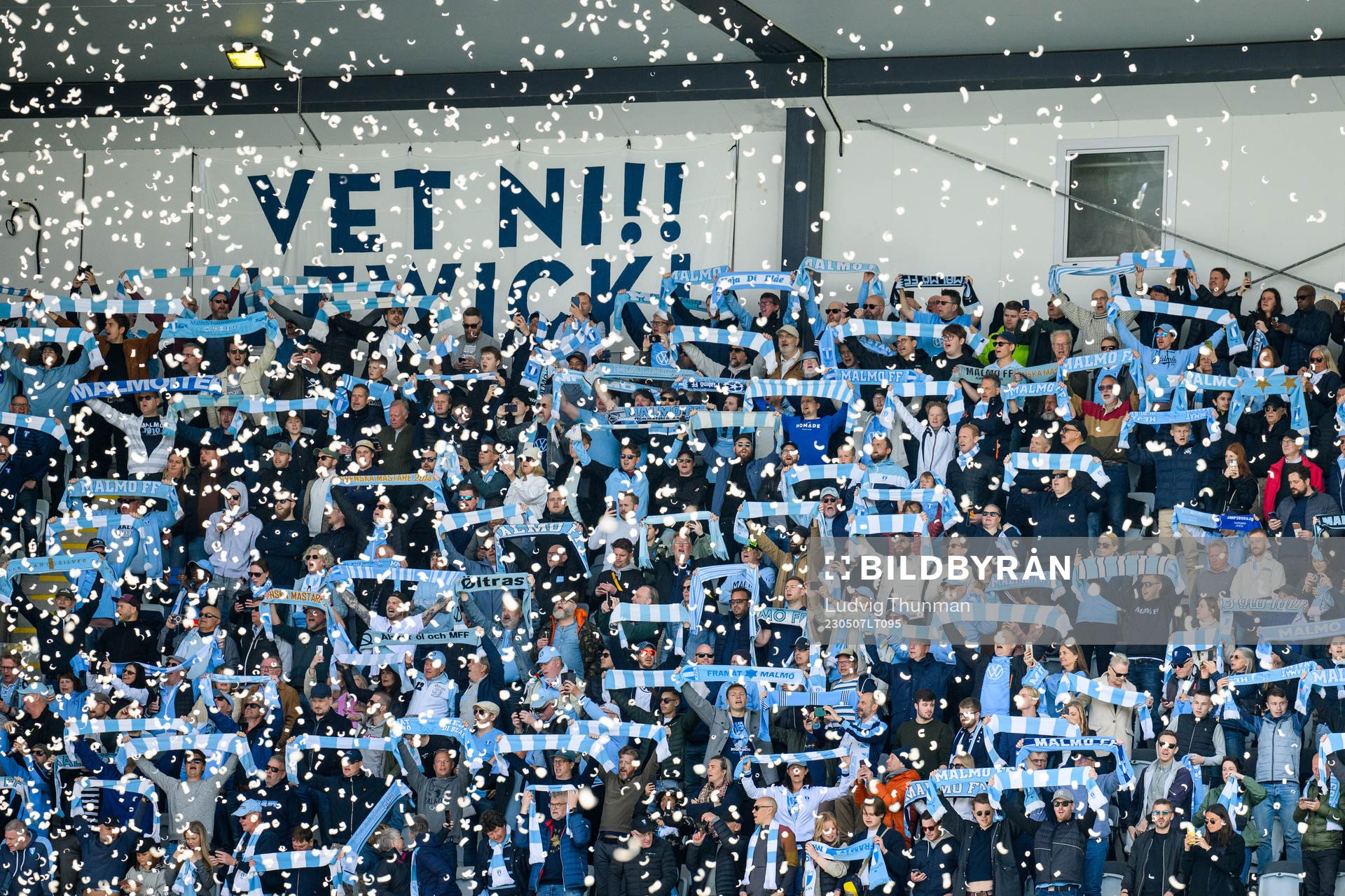 under fotbollsmatchen i Allsvenskan mellan Malmö FF och AIK