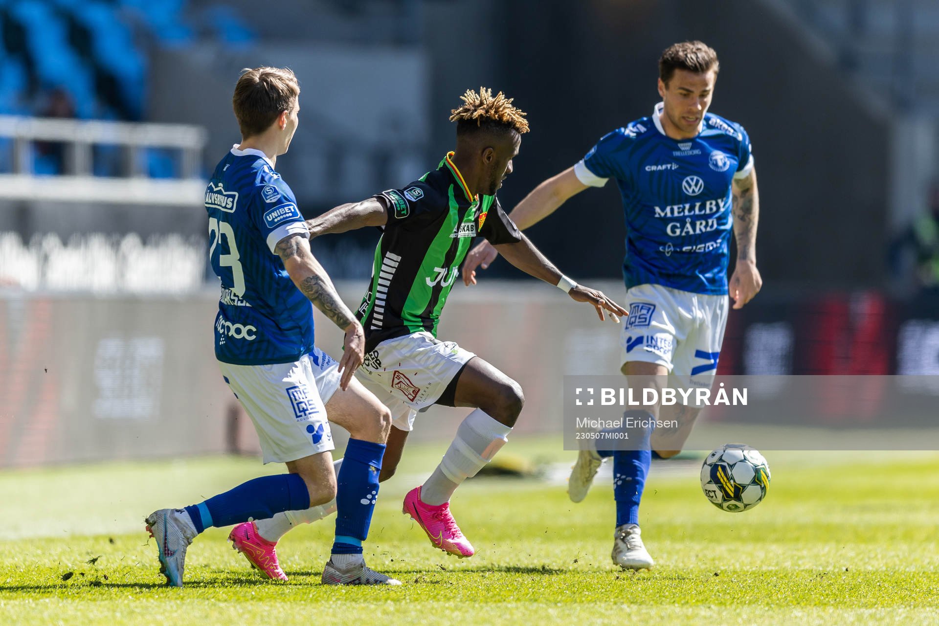 Trelleborgs Bödvar Bödvarsson och GAISs Richard Emeka