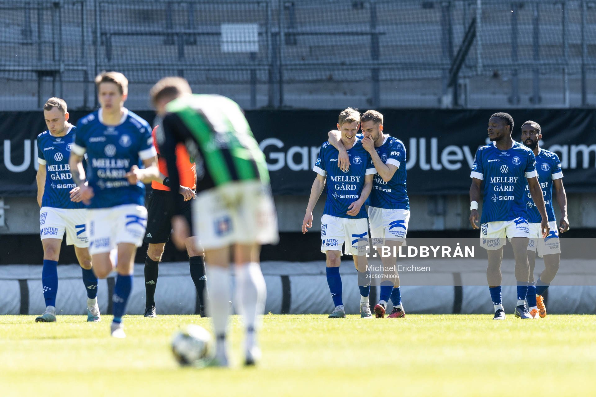 Trelleborgs spelare jublar
