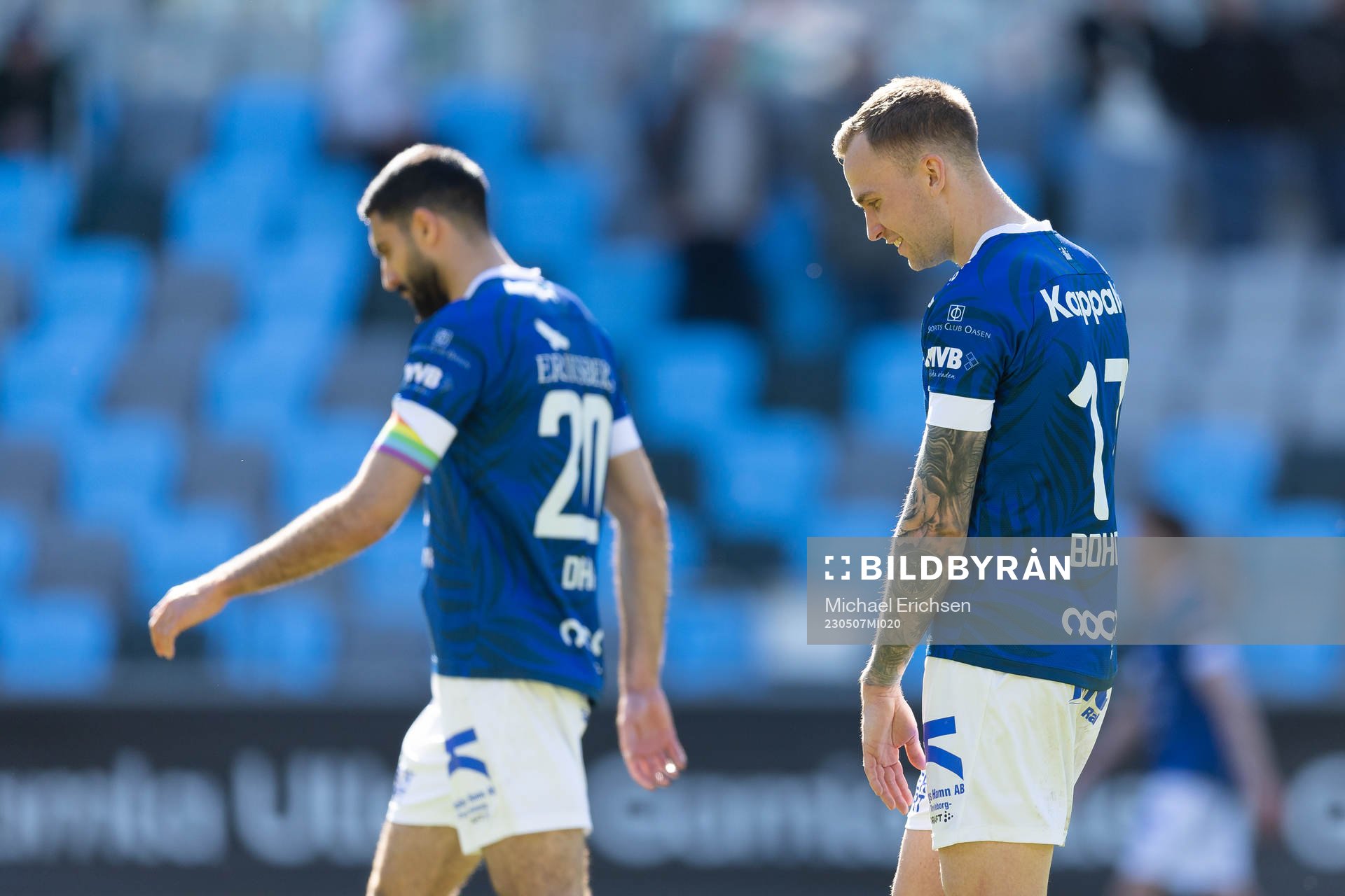 Trelleborgs Mouhammed-Ali Dhaini och Filip Bohman deppar