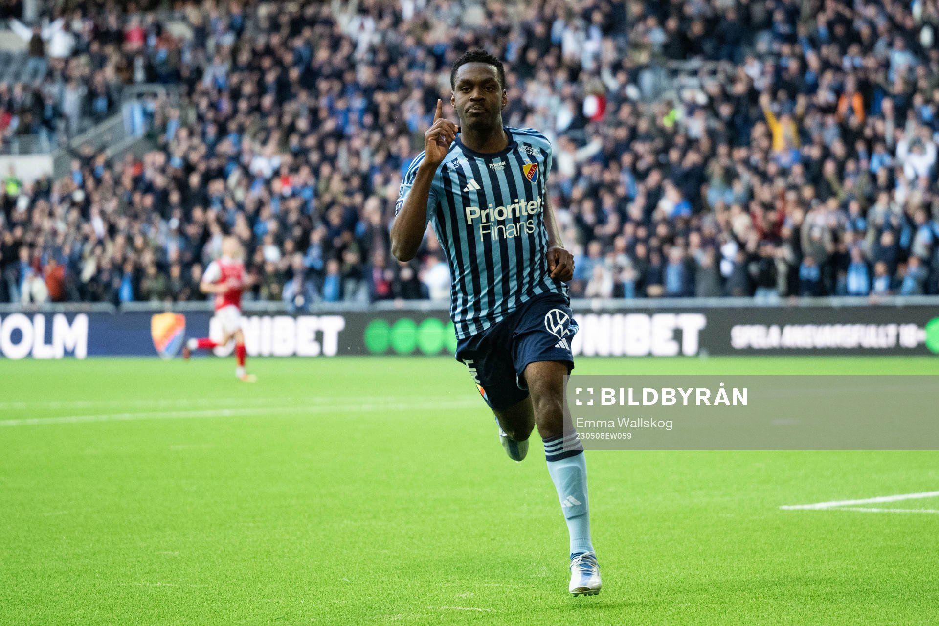 Djurgårdens Joel Asoro jublar
