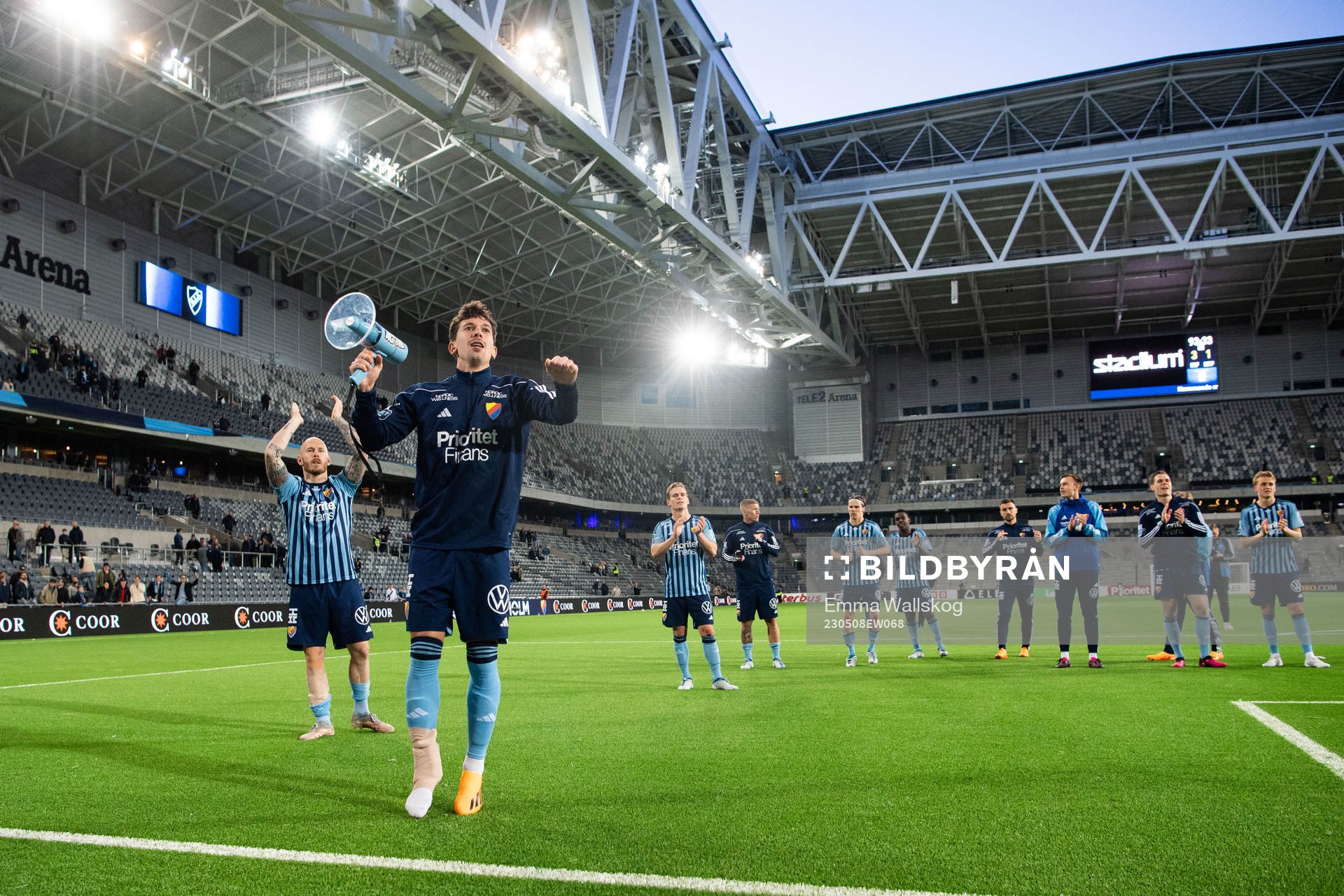 Djurgårdens Gustav Wikheim jublar