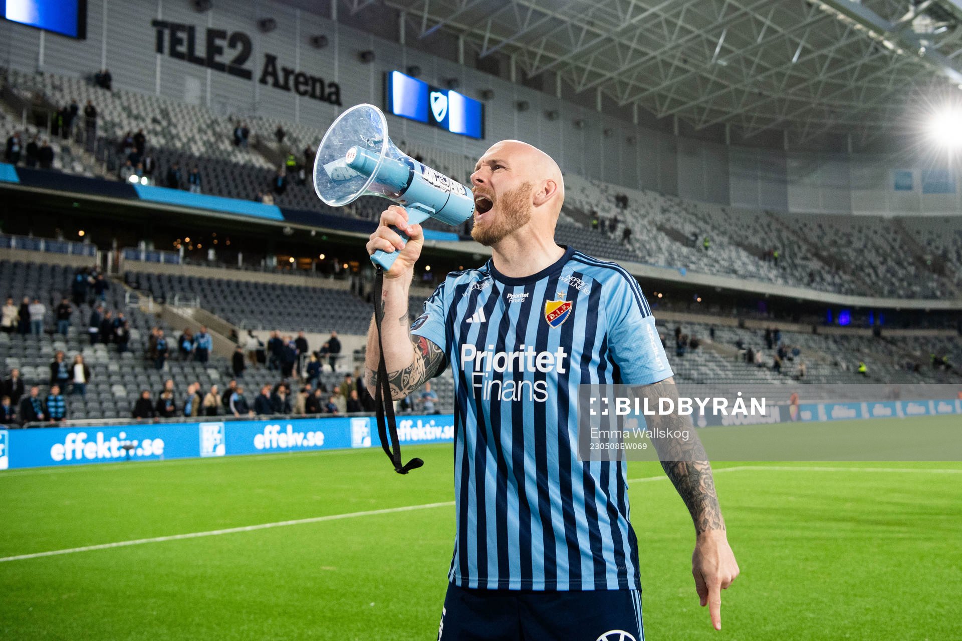 Djurgårdens Magnus Eriksson jublar