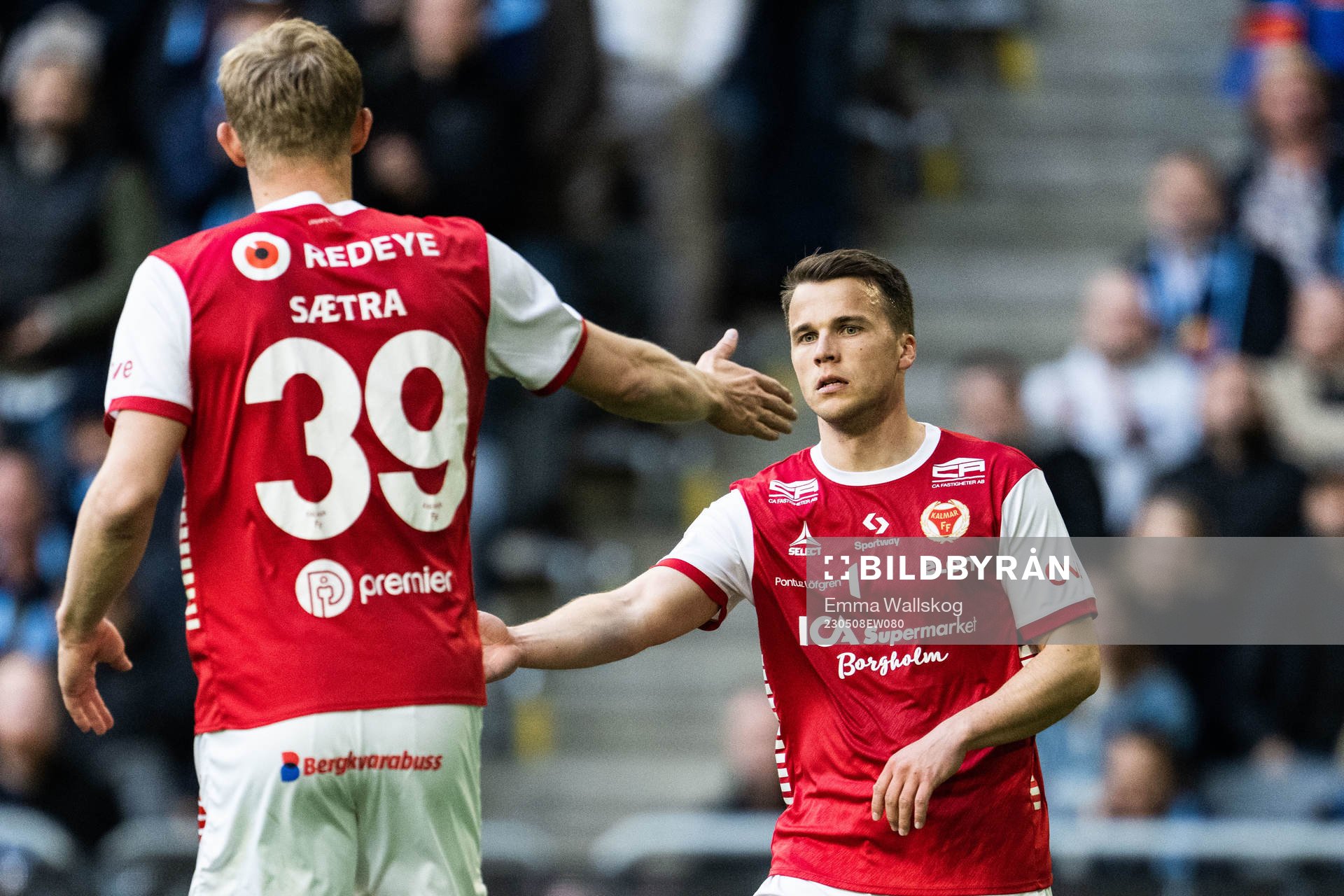 Kalmars Lars Saetra och Simon Skrabb