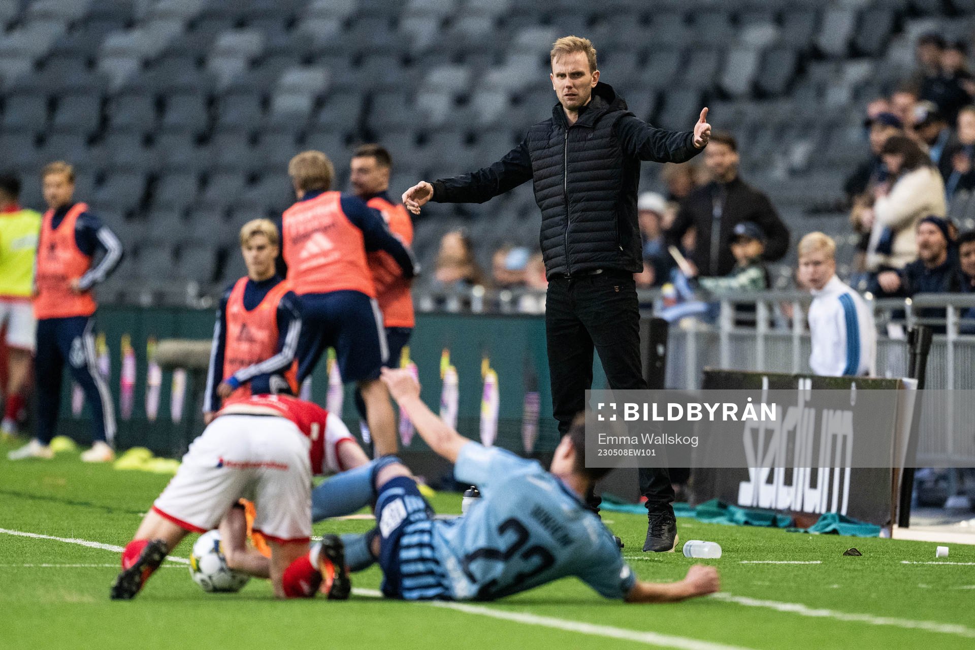 Kalmars tränare Henrik Jensen reagerar