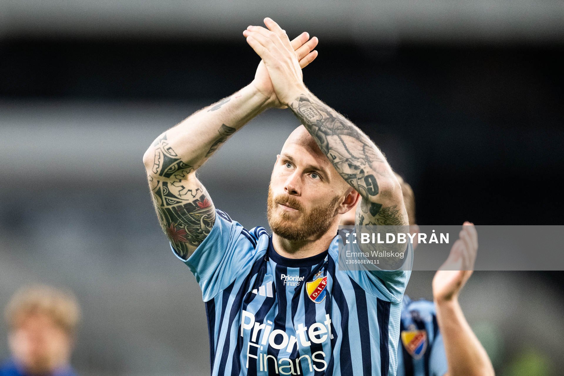 Djurgårdens Magnus Eriksson jublar
