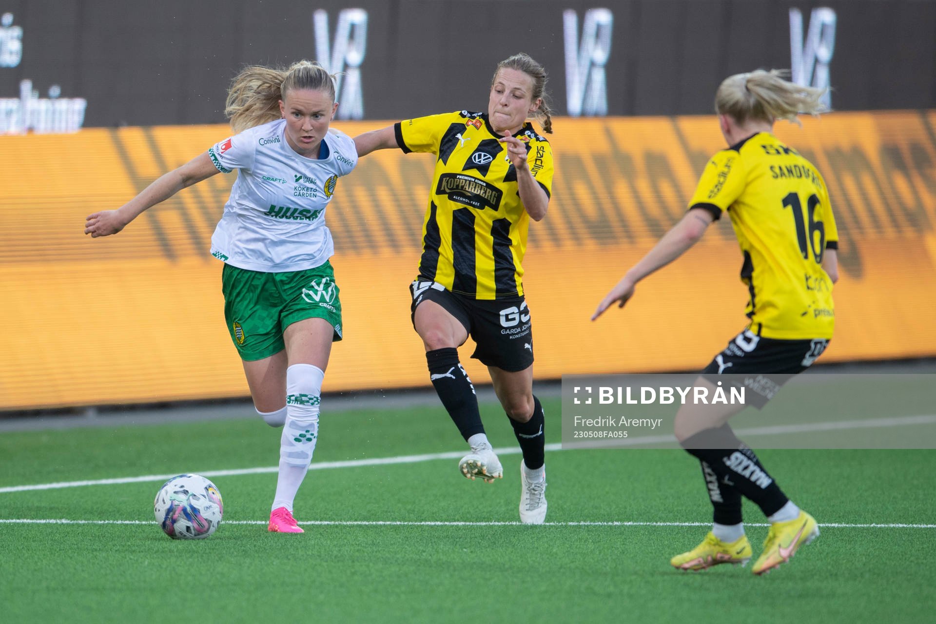 Hammarbys Matilda Vinberg och Häckens Anna Anvegård