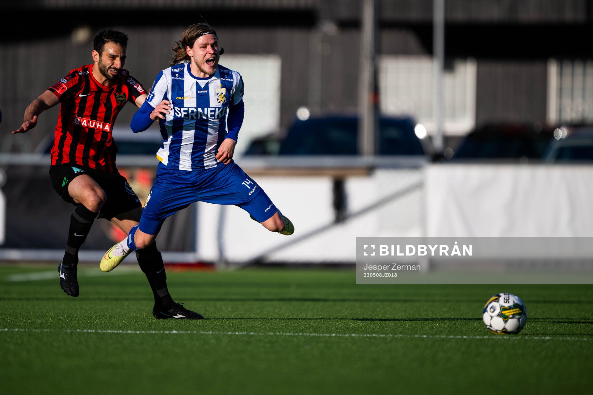 Brommapojkarnas André Calisir och IFK Göteborgs Gustaf