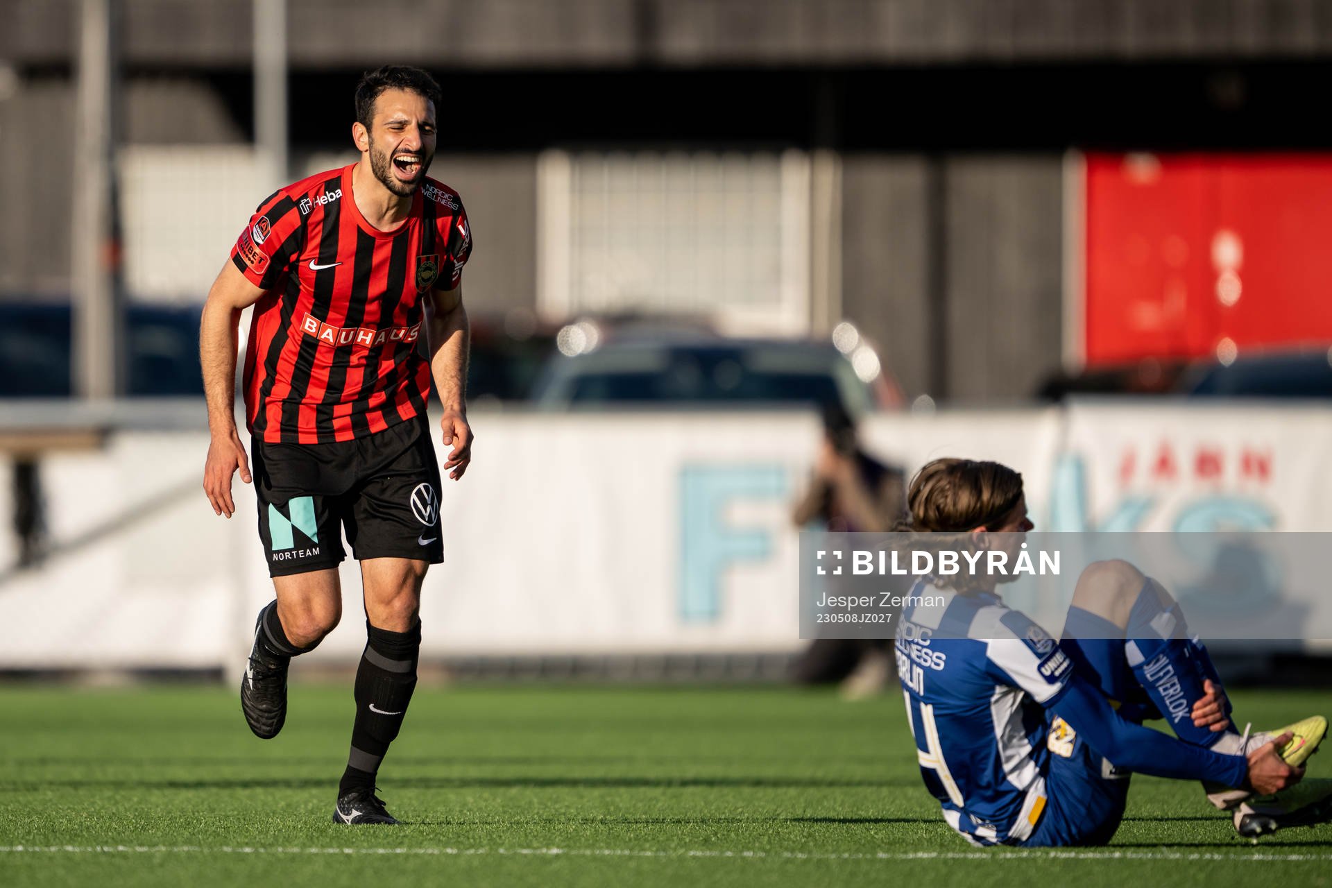 Brommapojkarnas André Calisir och IFK Göteborgs Gustaf