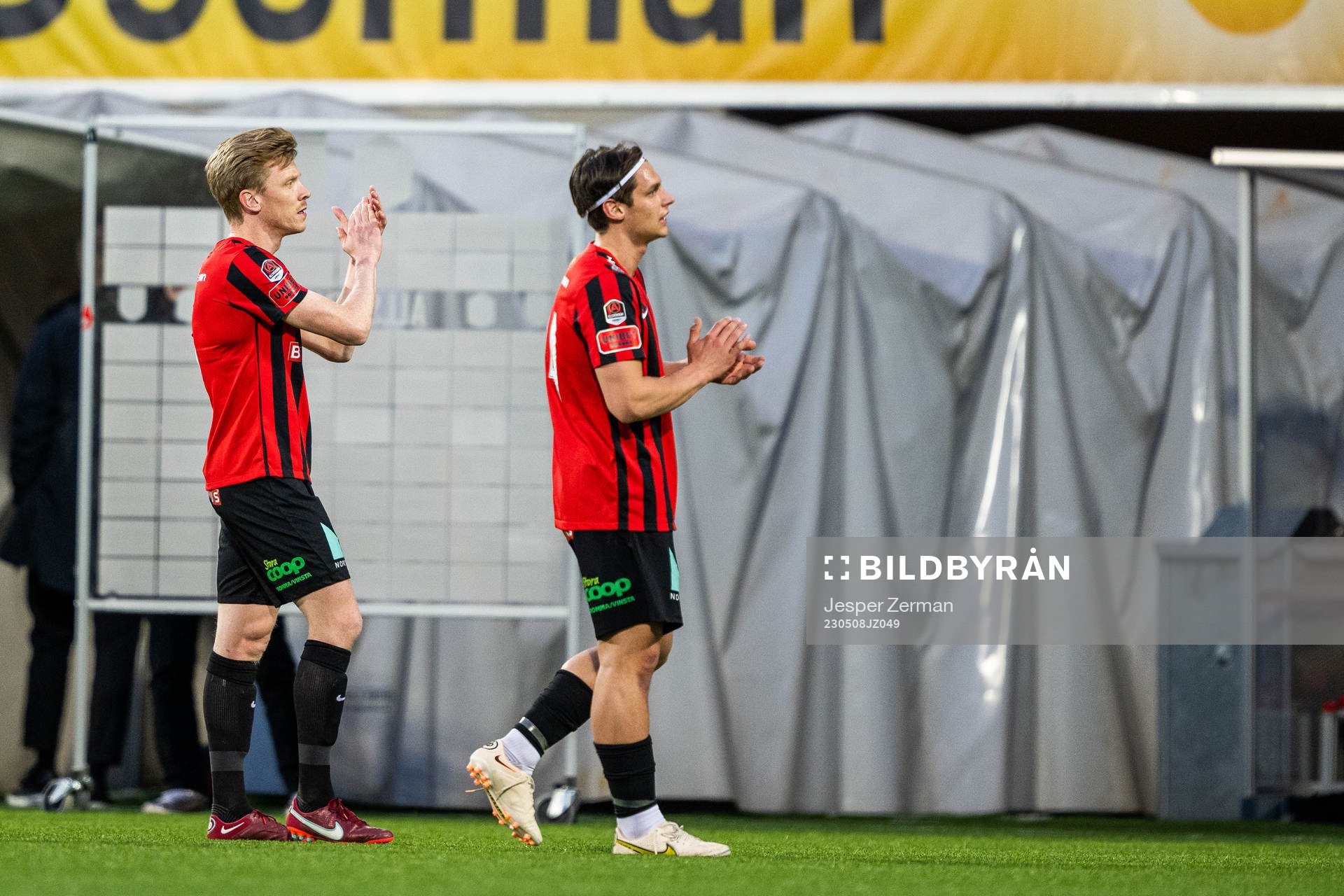 Brommapojkarnas Gustav Sandberg Magnusson och Kevin