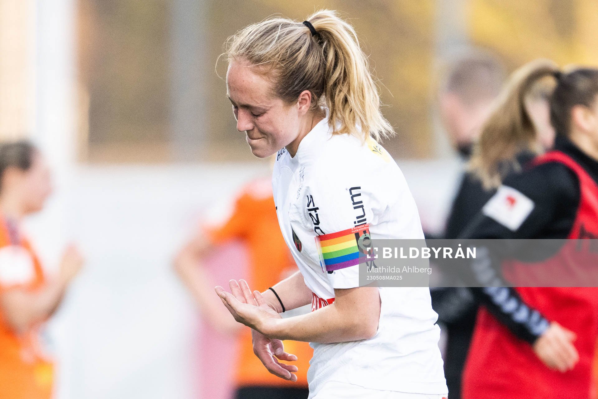 Brommapojkarnas Alice Ahlberg har ont