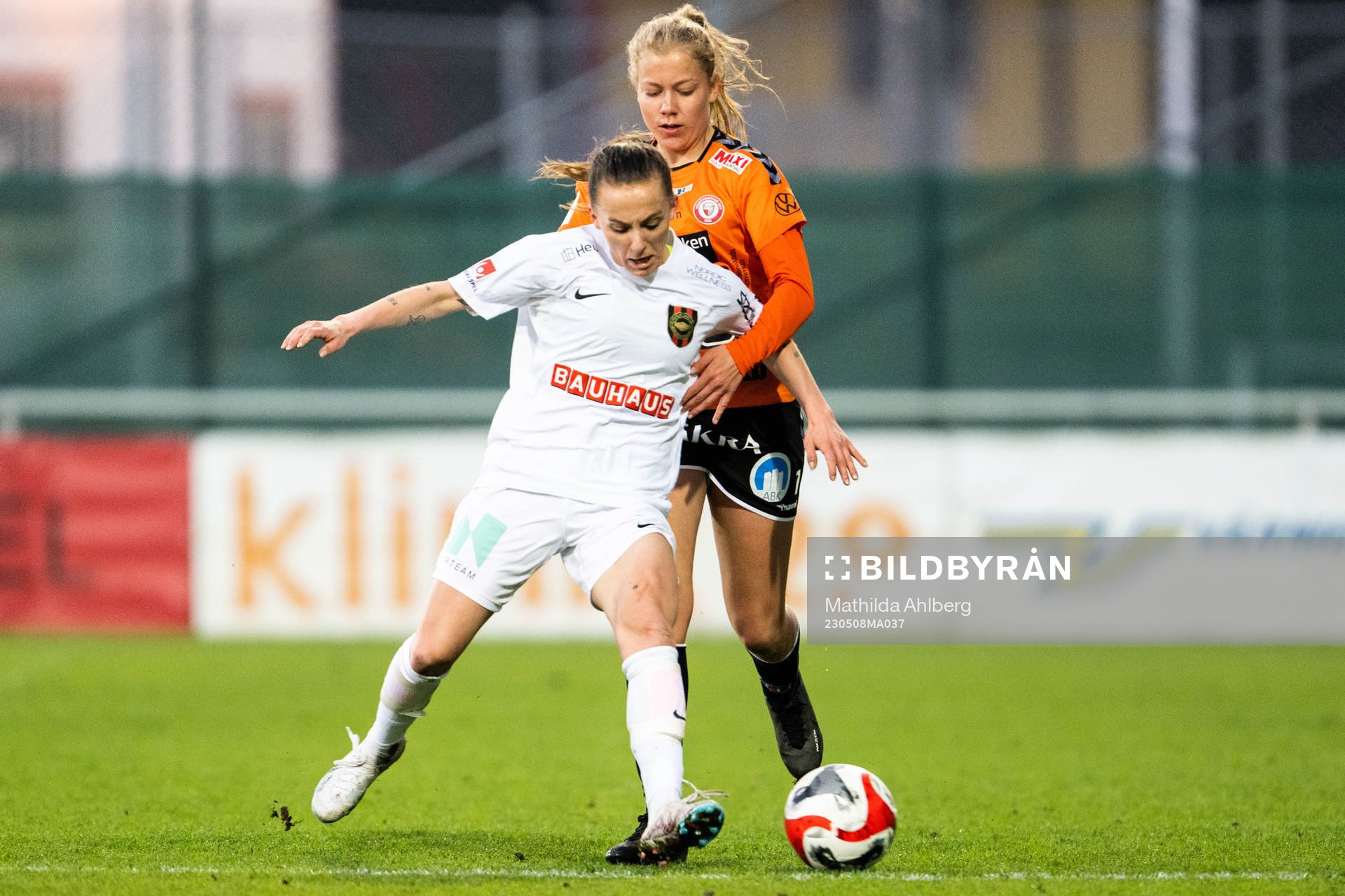 Brommapojkarnas Filippa Wallén och Kristianstads Amanda