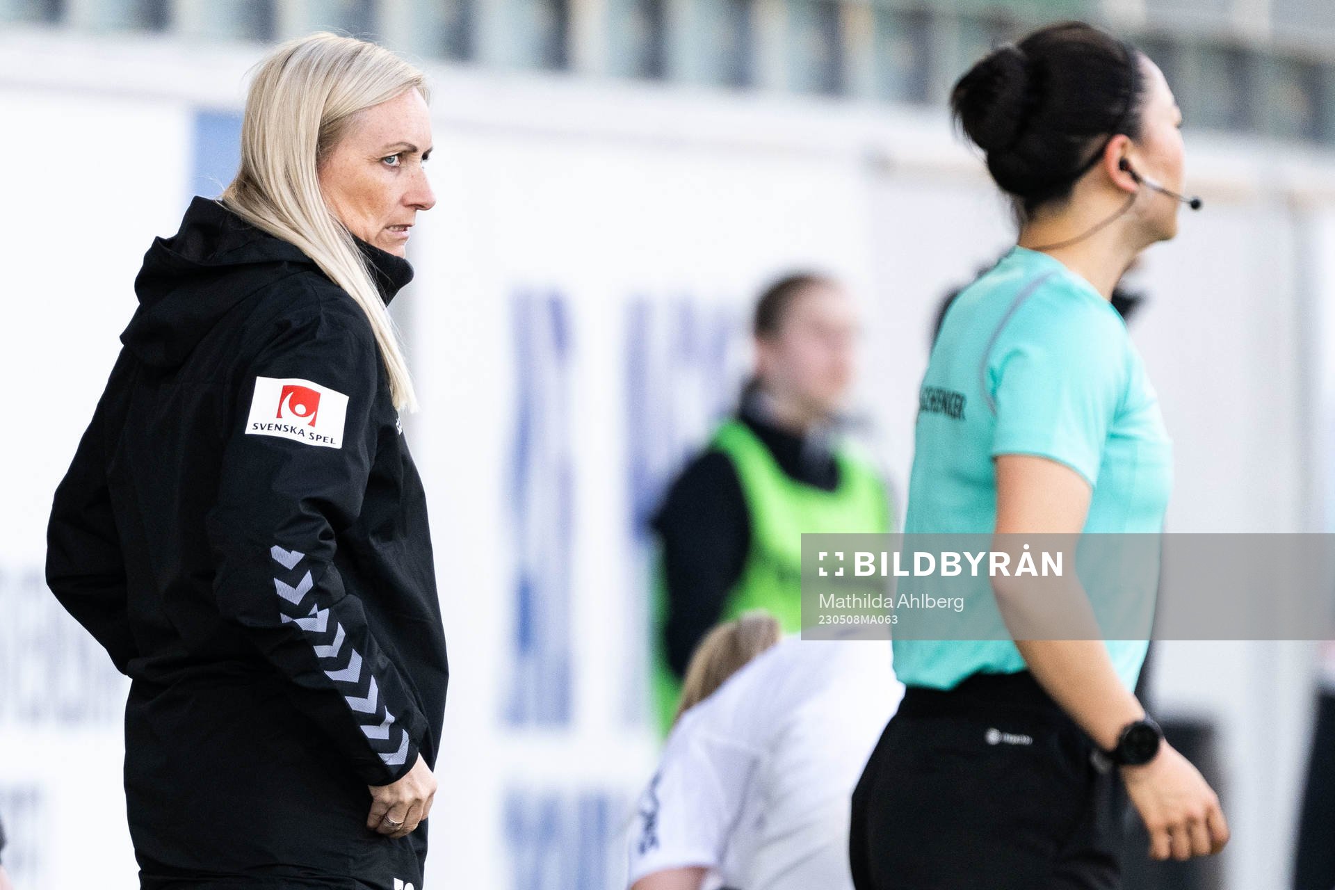 Kristianstads tränare Elisabet Gunnarsdottir  och
