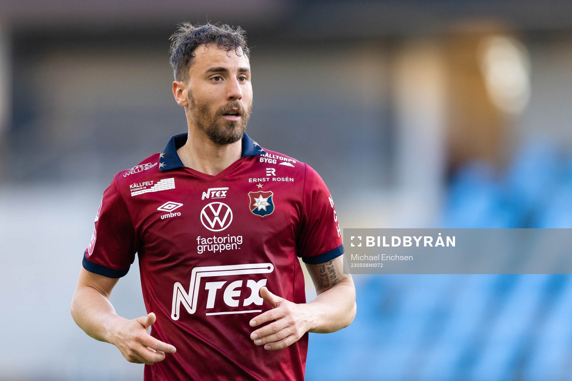 Örgrytes Jonathan Azulay under fotbollsmatchen i Superettan mellan Örgryte och Öster den 8 maj 2023 i Göteborg. 
