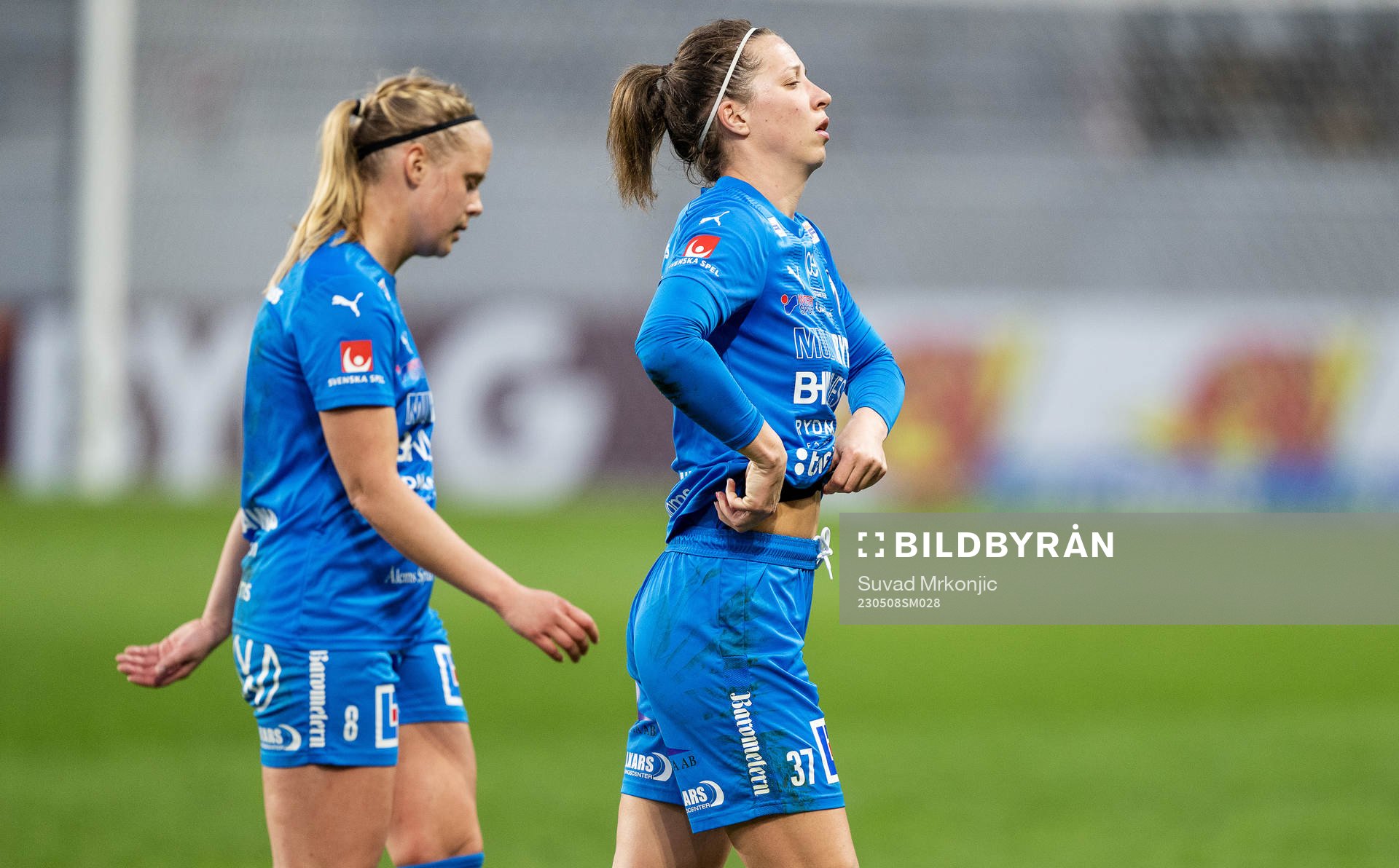 Kalmars Fanny Nilsson och Patricia Fischerova deppar