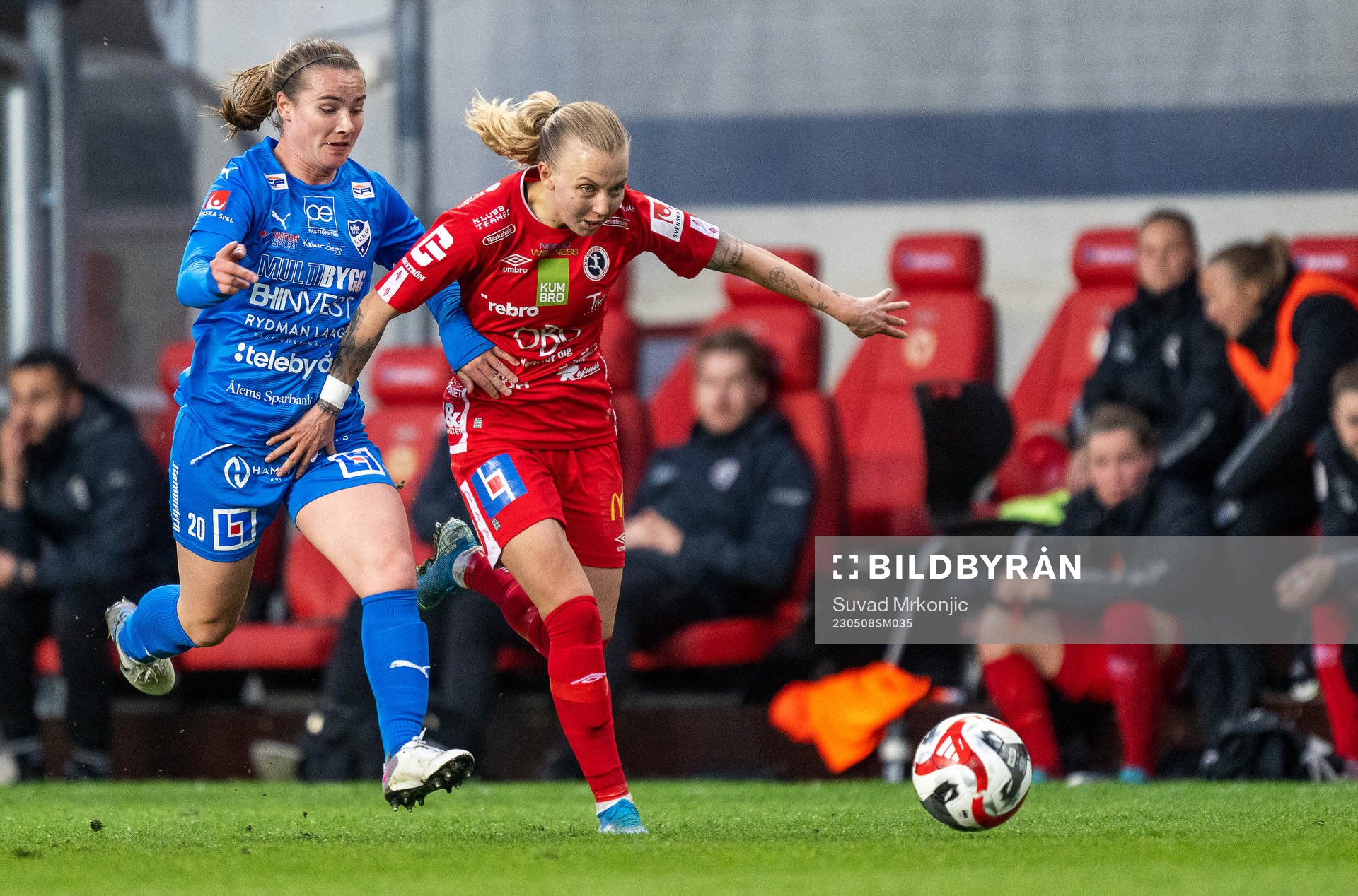 Kalmars Ellen Mc Adams och Örebros Nathalie Hoff Persson