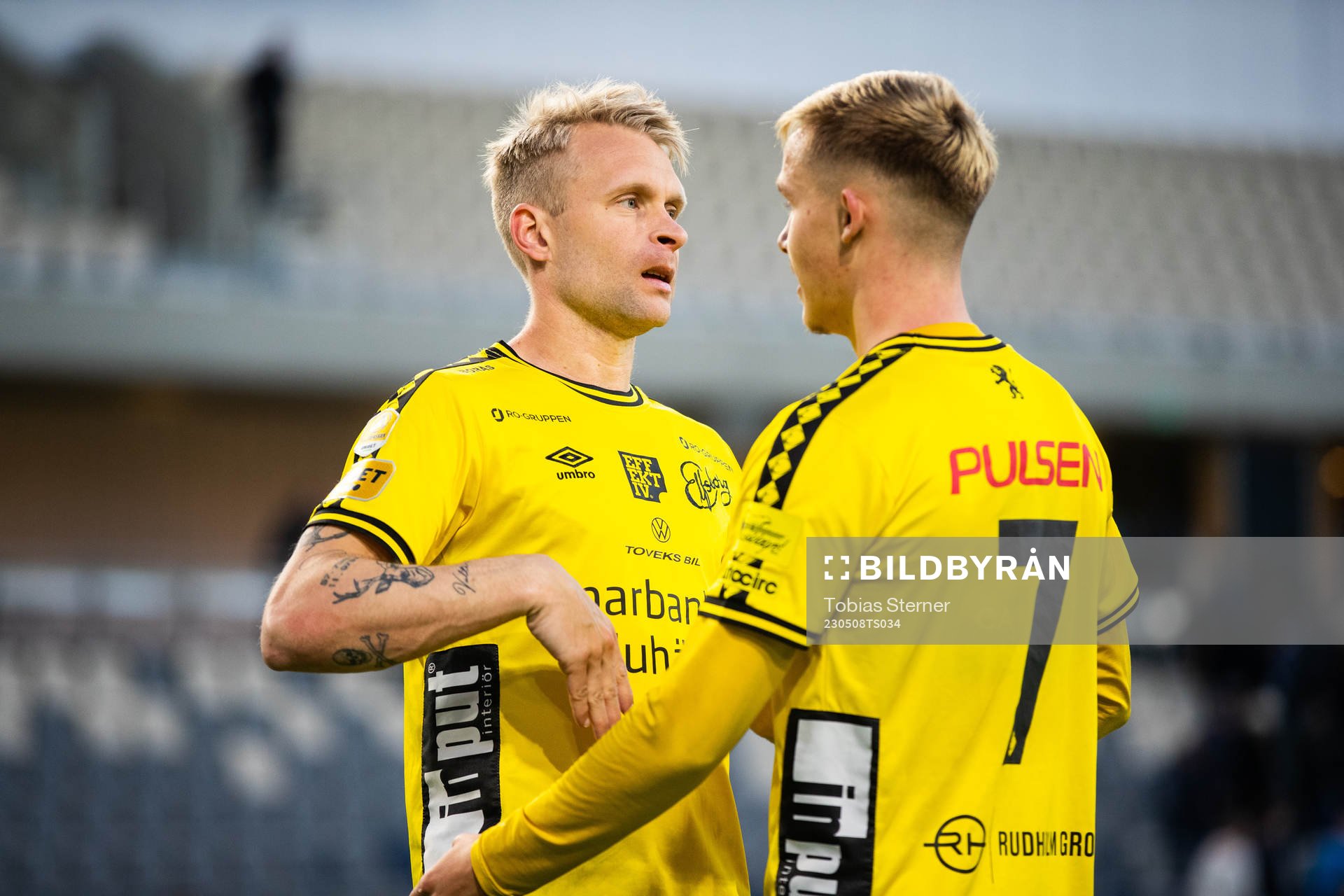Elfsborgs Johan Larsson och Jacob Ondrejka jublar