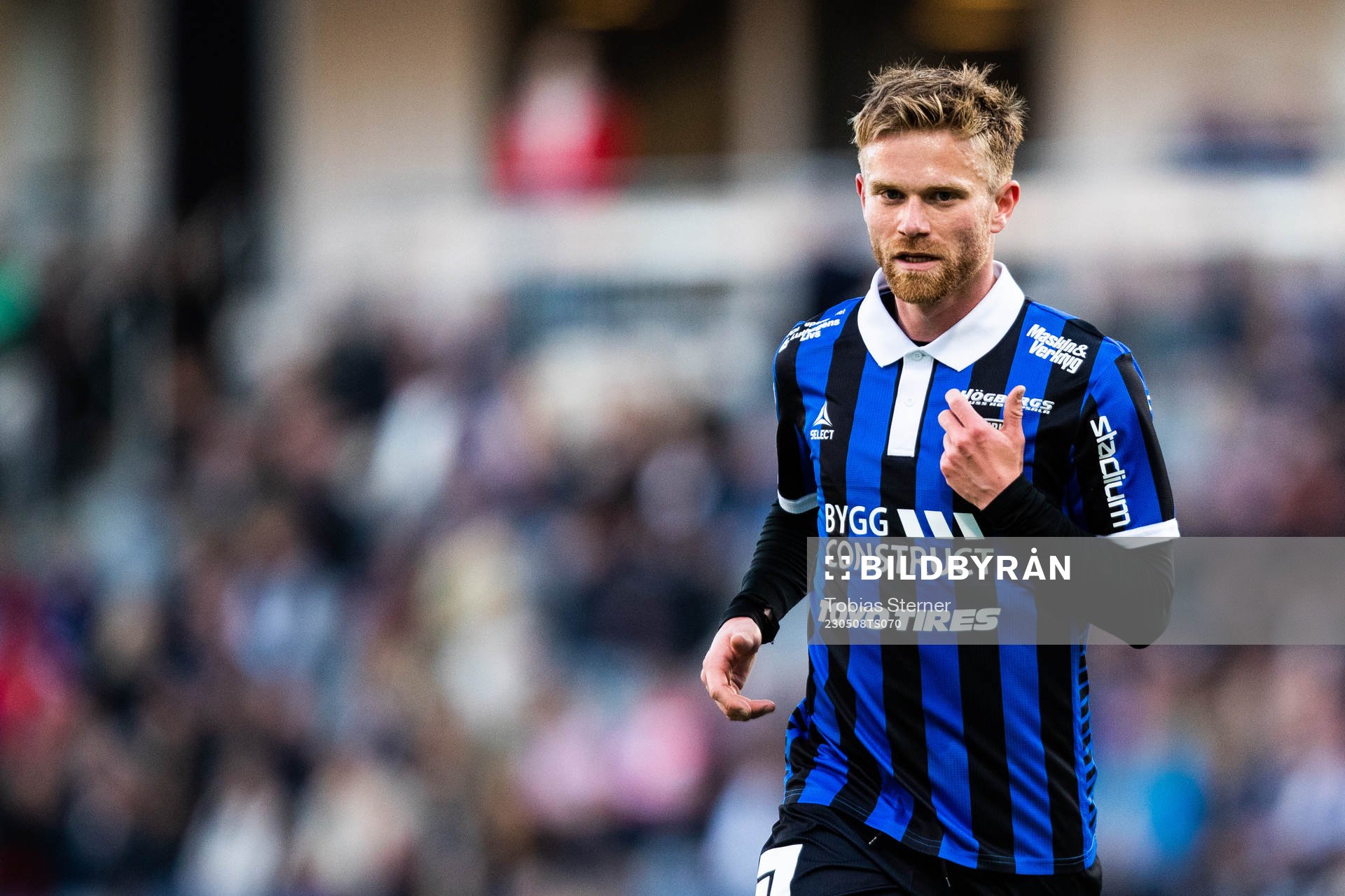 Sirius Dennis Widgren under fotbollsmatchen i Allsvenskan mellan Sirius och Elfsborg den 8 maj 2023 i Uppsala. 