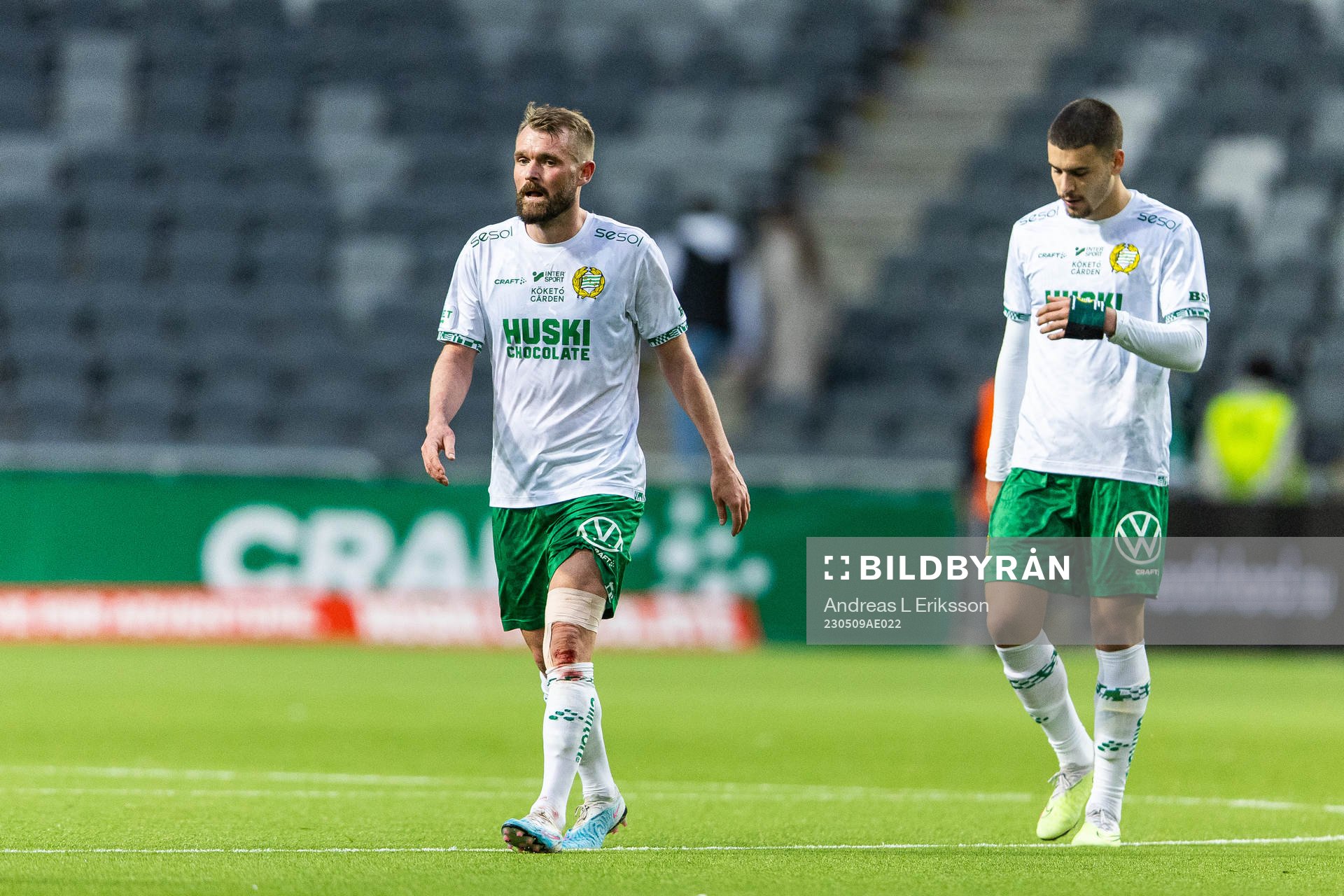 Hammarbys Mads Fenger Nielsen och Edvin Kurtulus deppar