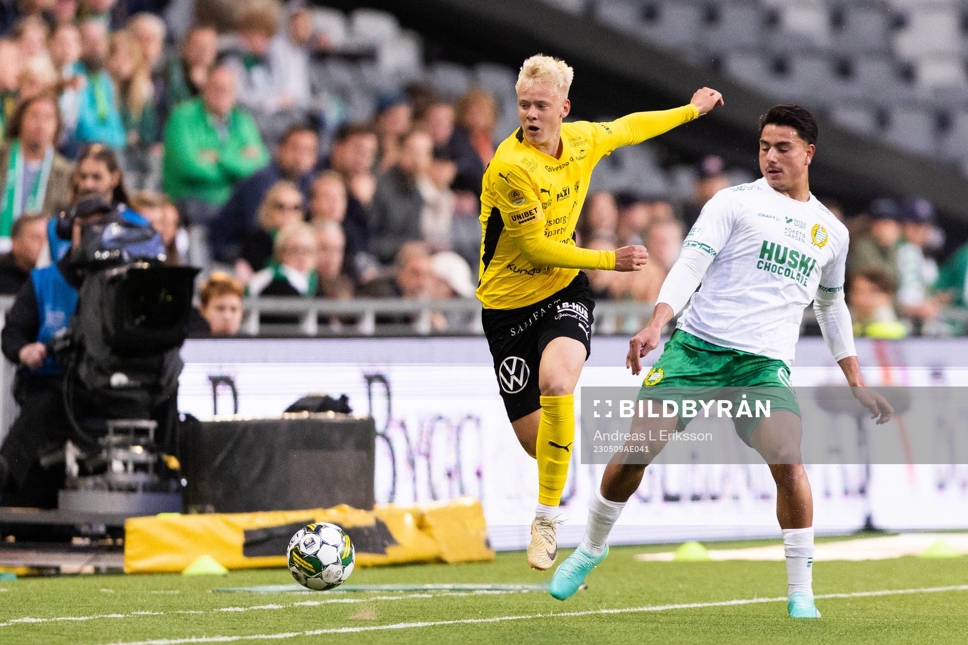 Mjällbys Otto Rosengren och Hammarbys Jusef Erabi