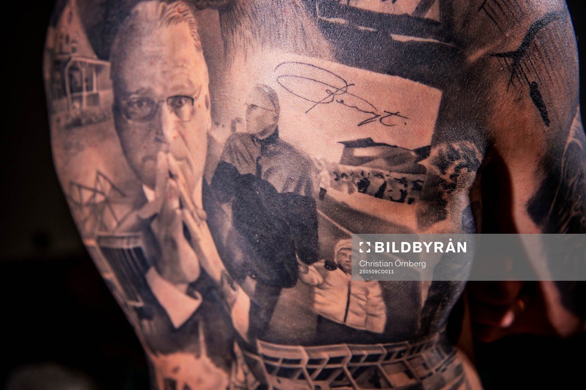Bengt Madsens barnbarn Tristan vann en tatueringstävling