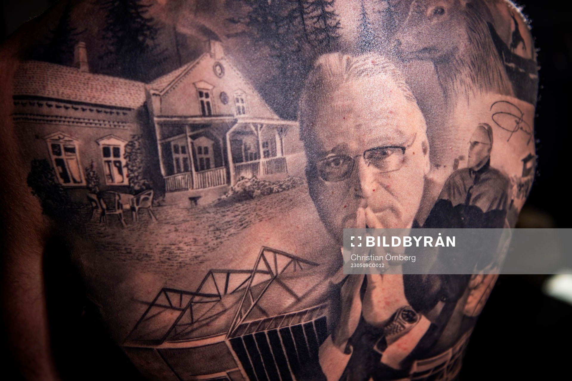 Bengt Madsens barnbarn Tristan vann en tatueringstävling